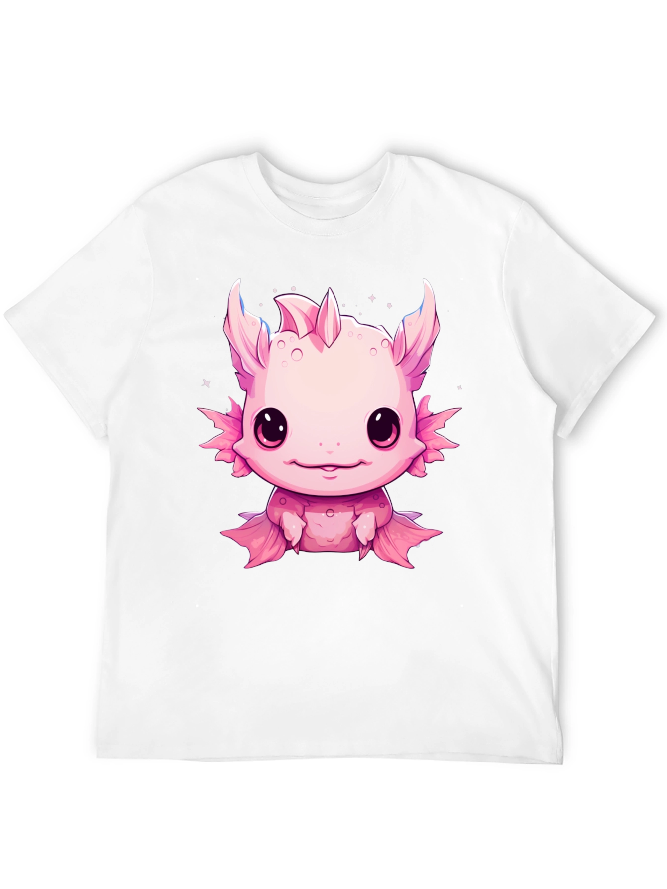 Axolotl Kawaii Graphic Tee - Cute Pink Amphibian Shirt