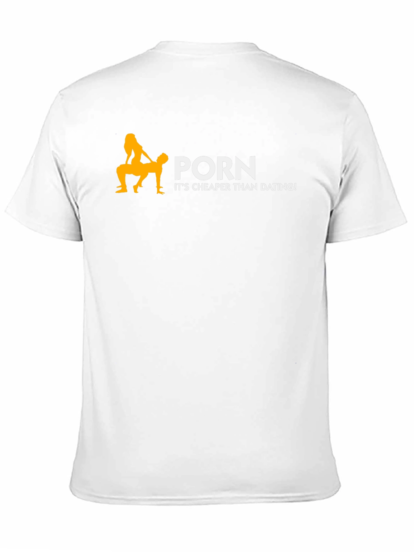 Funny Porn Cheaper Than Dating Black Graphic T-Shirt