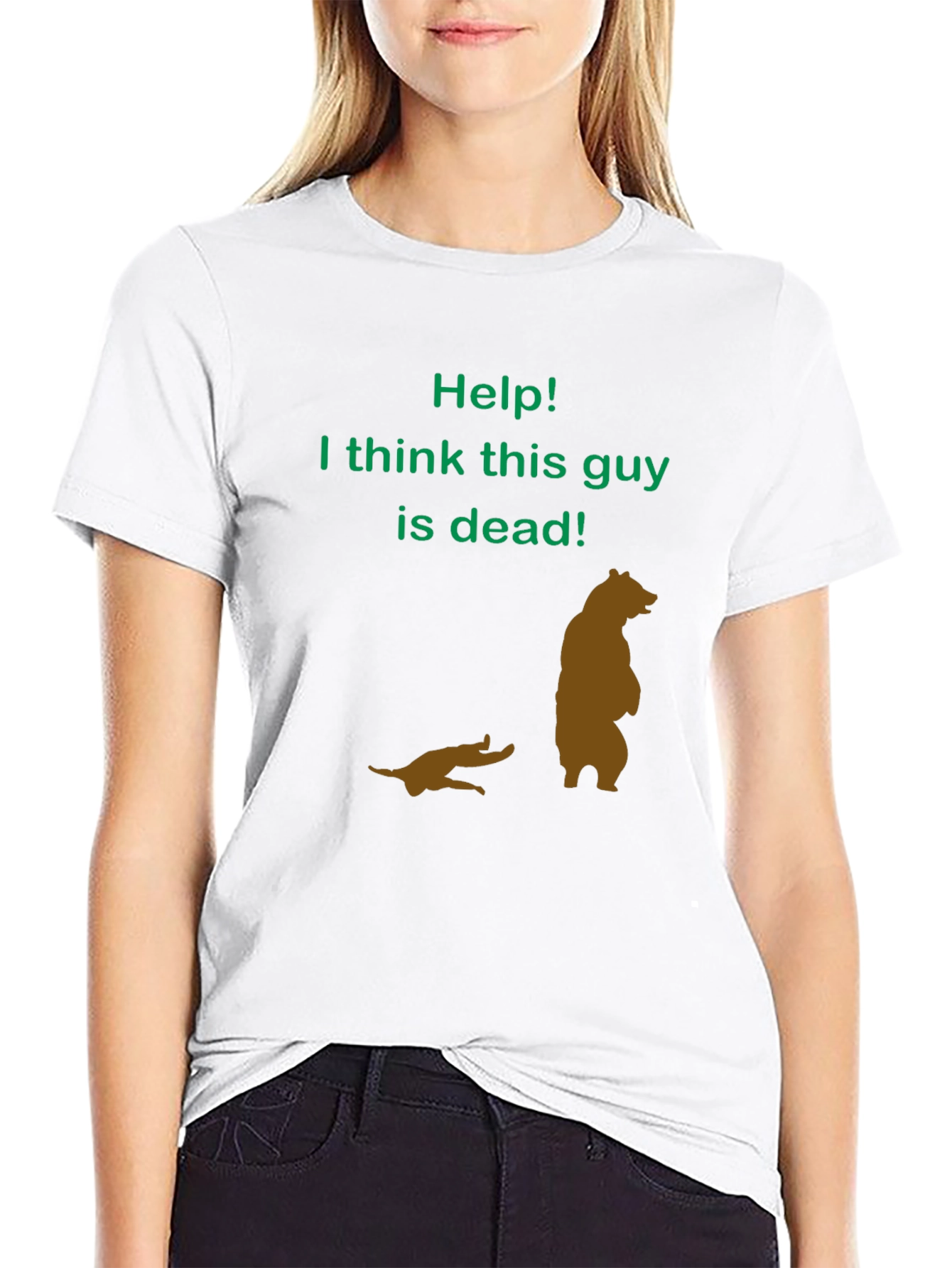 Help! Funny Bear T-Shirt