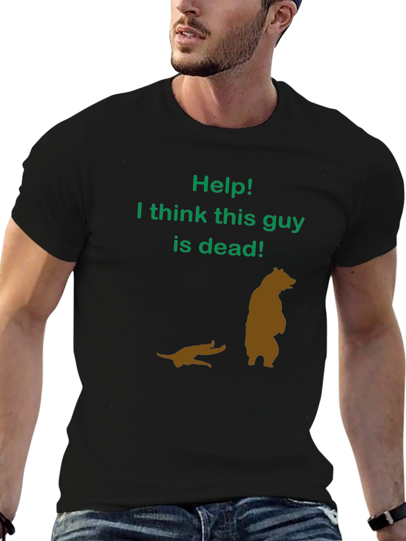 Help! Funny Bear T-Shirt