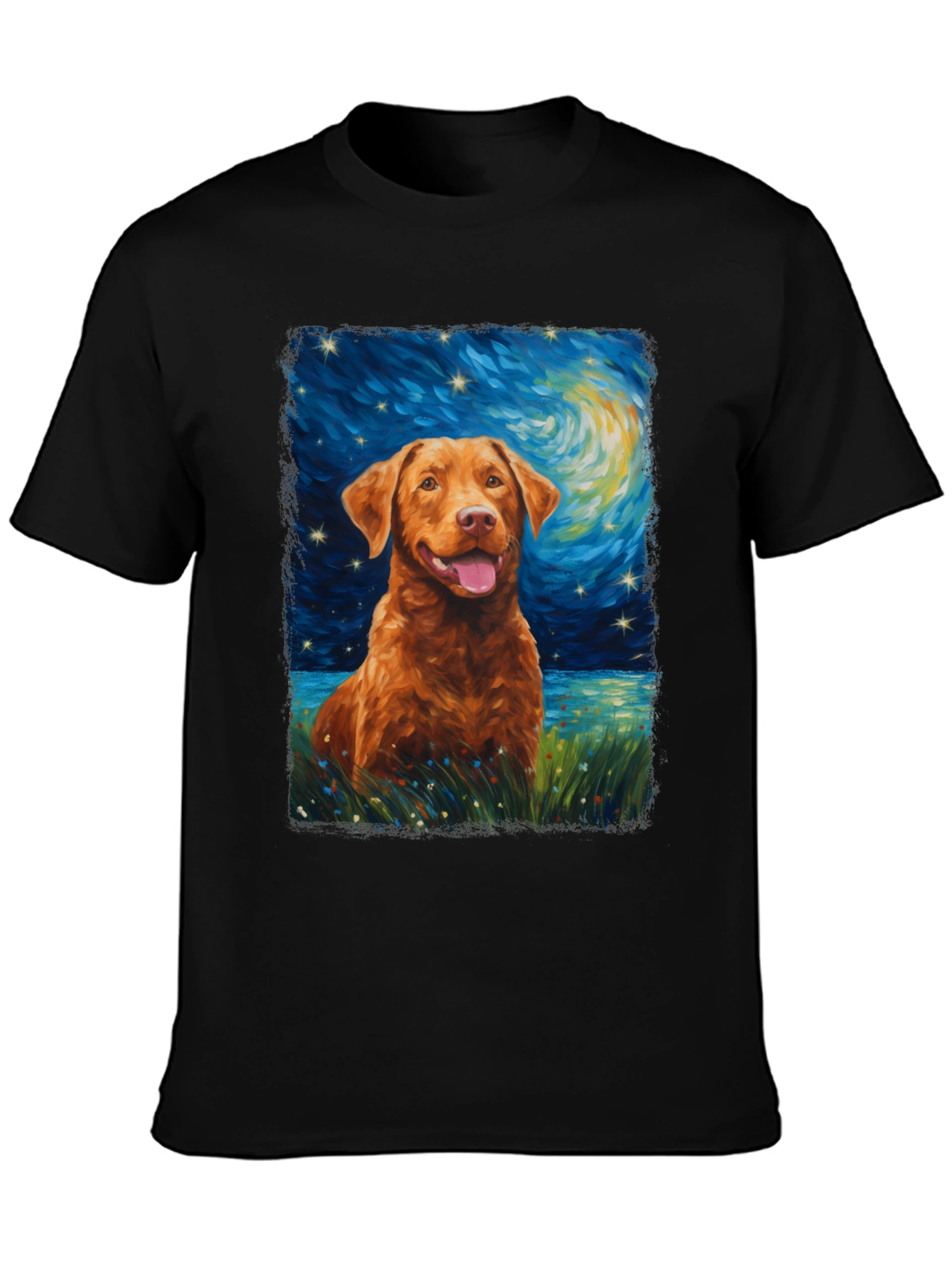 Starry Night Dog T-Shirt