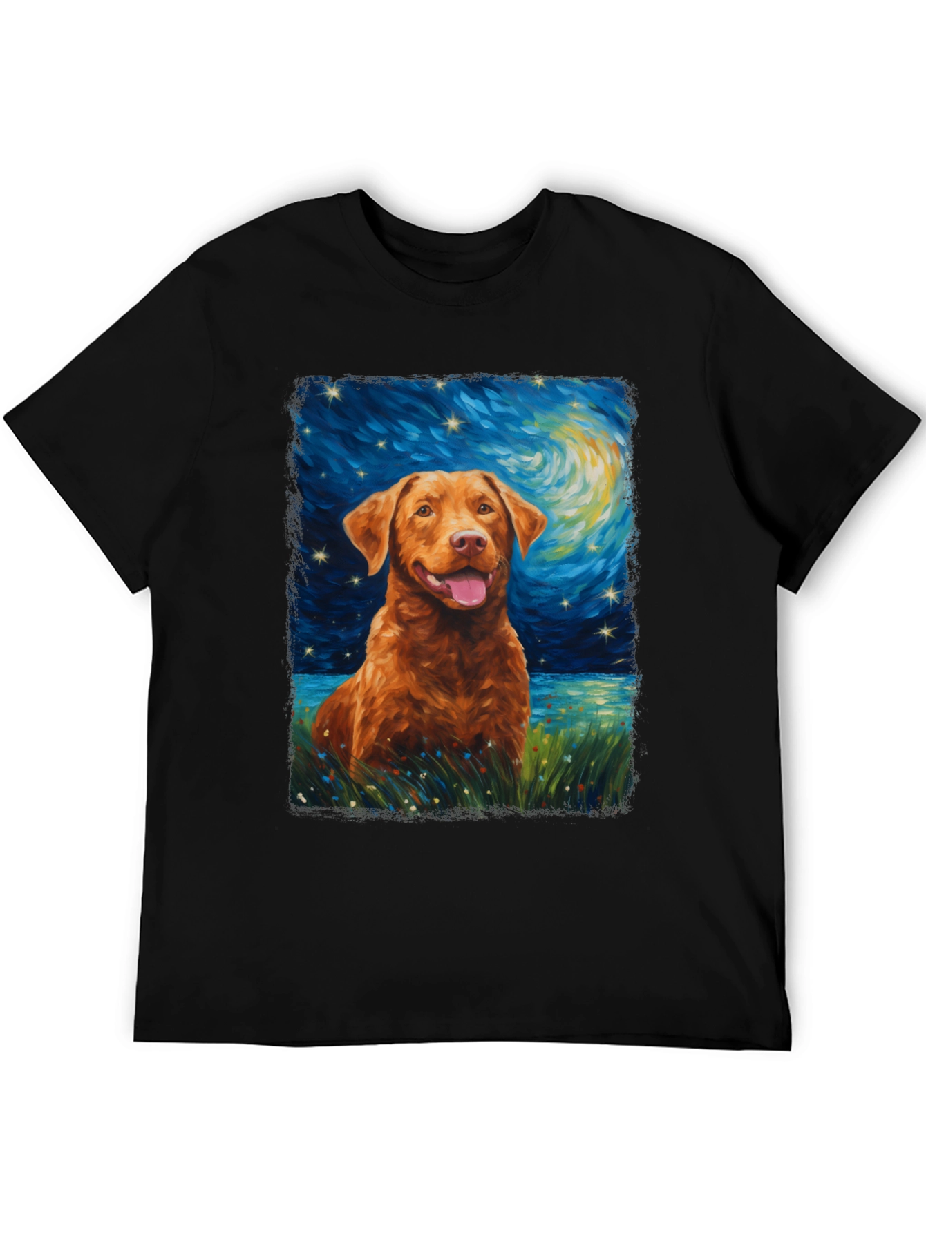 Starry Night Dog T-Shirt