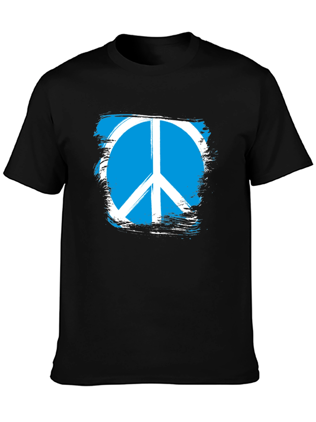 Peace Symbol Graphic Tee - Black