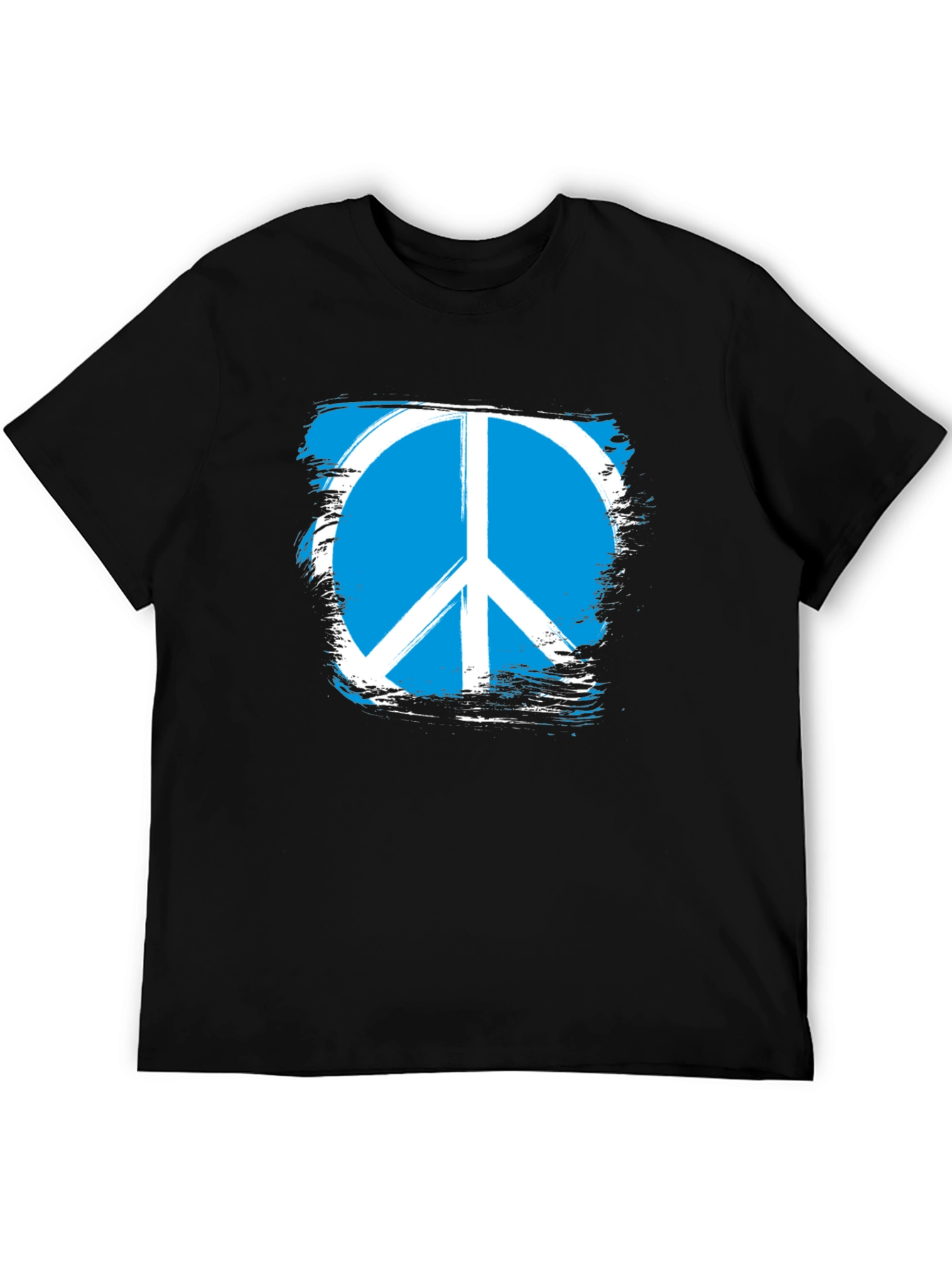 Peace Symbol Graphic Tee - Black