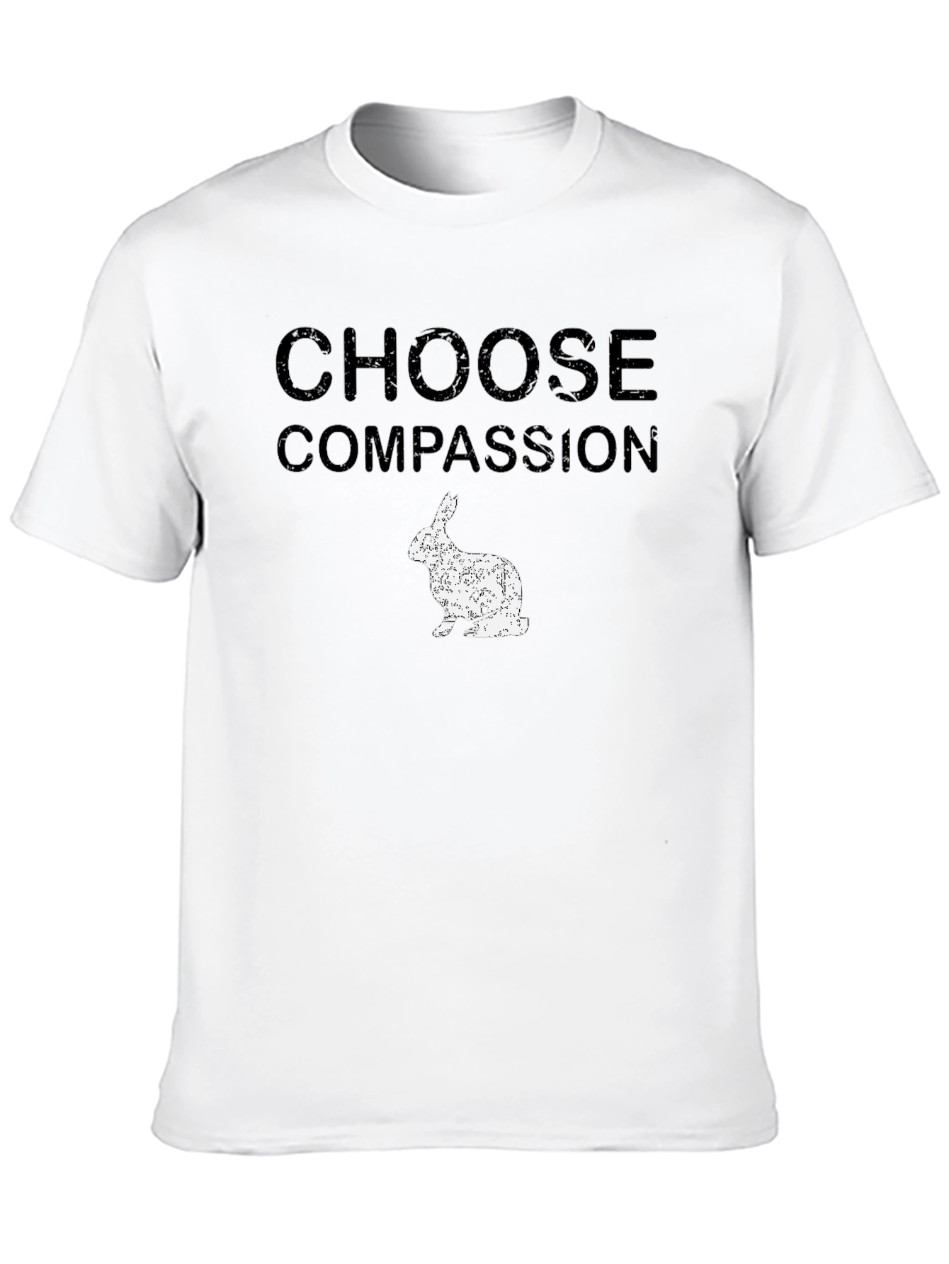 Choose Compassion Rabbit Graphic T-Shirt
