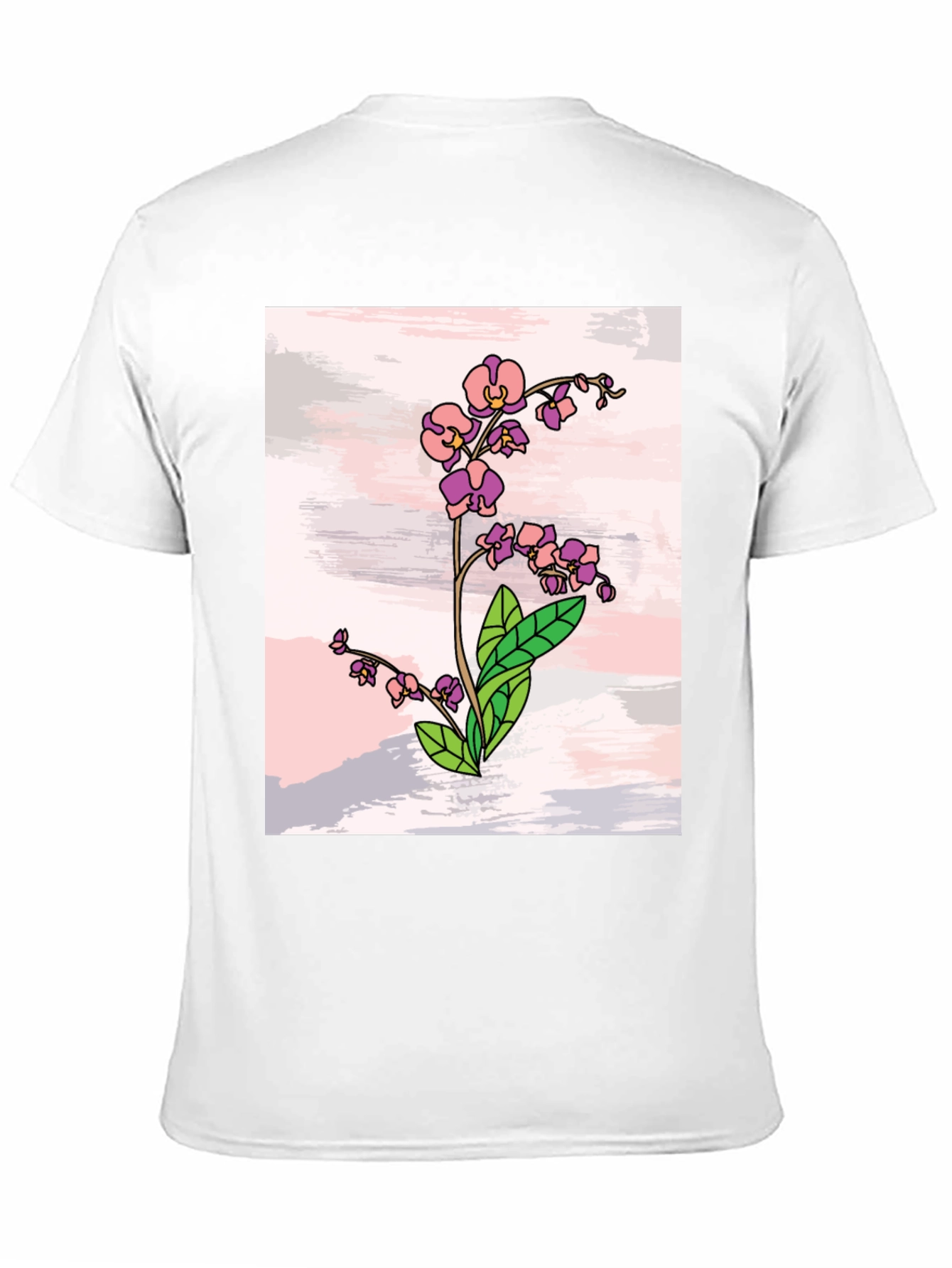 Floral Orchid T-Shirt - Stylish Botanical Design