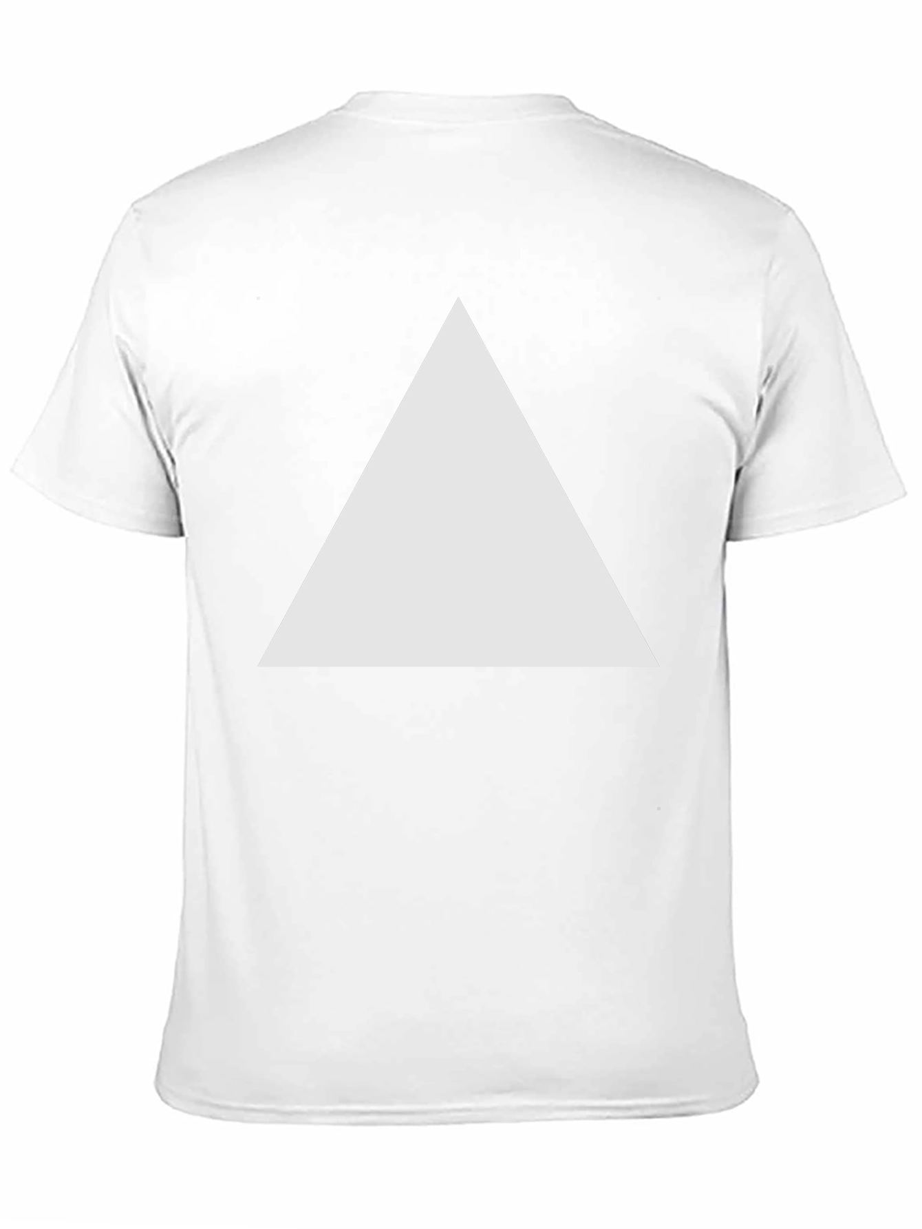 Mens Black T-Shirt with Triangle Graphic