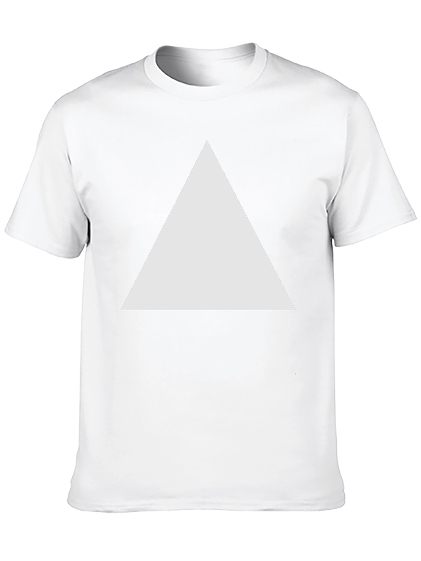 Mens Black T-Shirt with Triangle Graphic