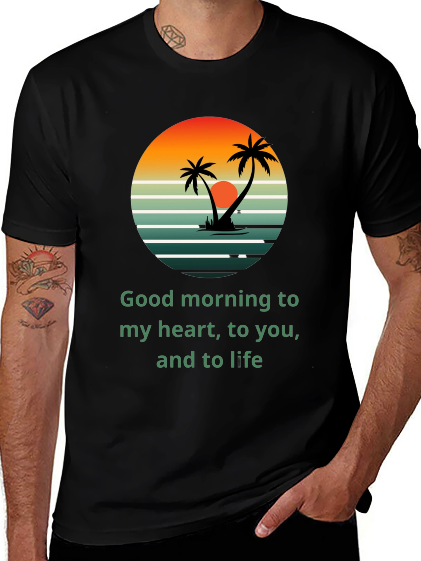 Tropical Sunrise T-Shirt - Good Morning to Life!