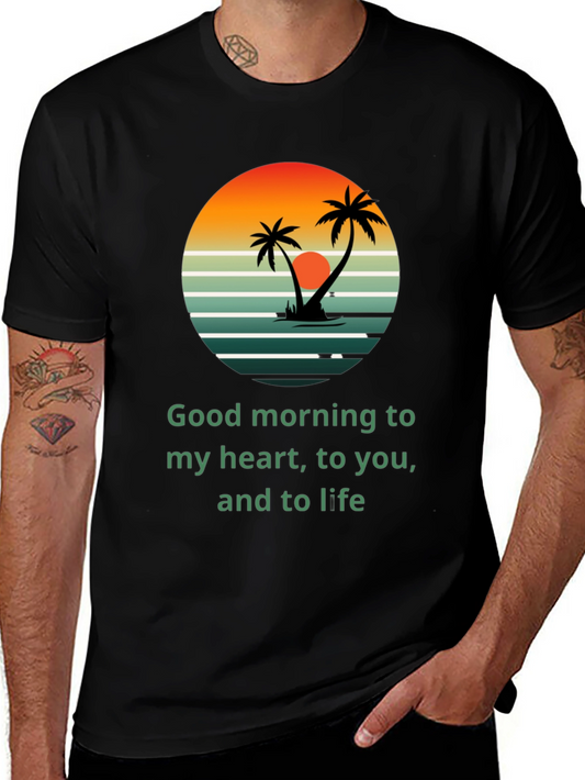 Tropical Sunrise T-Shirt - Good Morning to Life!