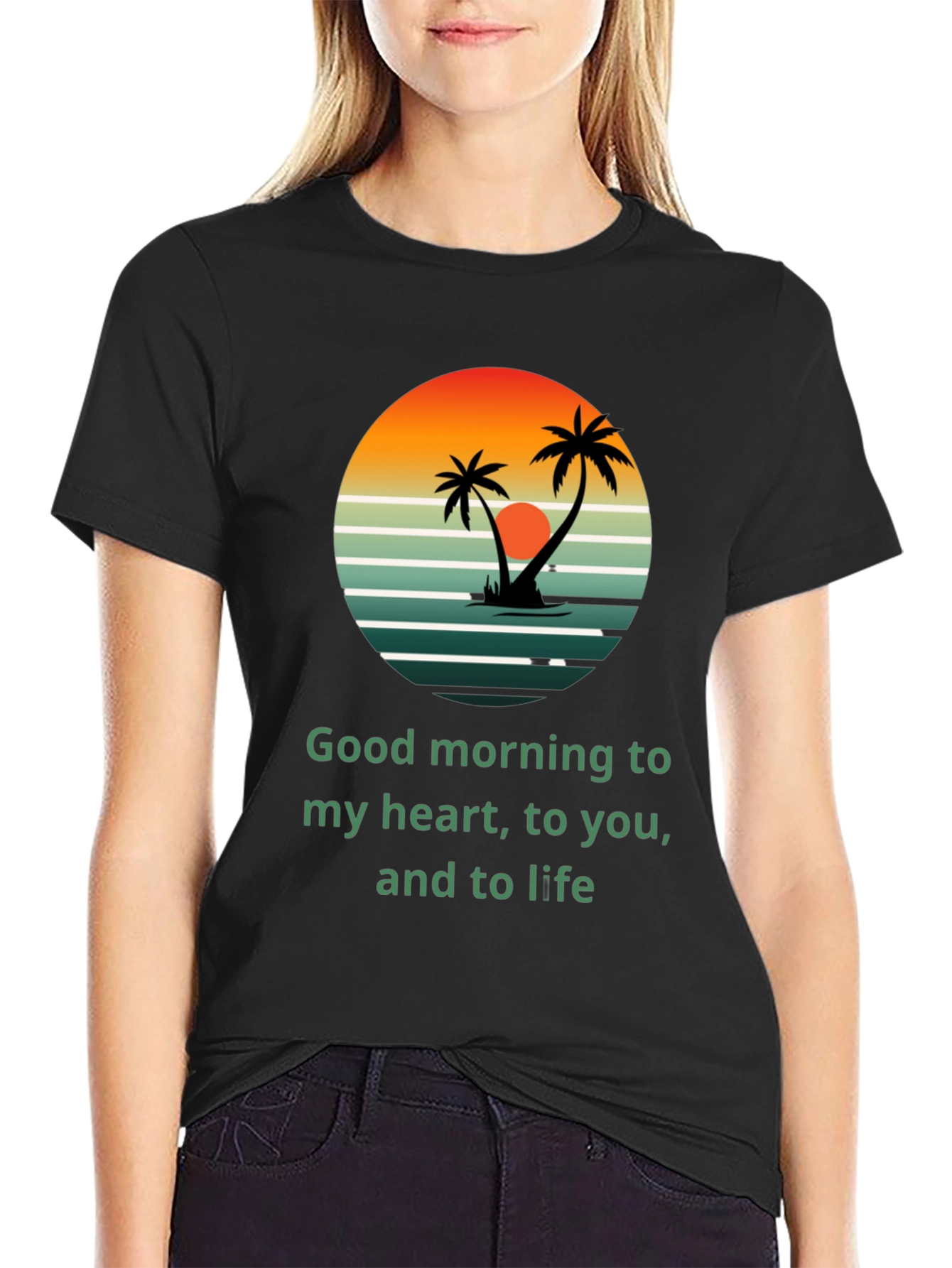 Tropical Sunrise T-Shirt - Good Morning to Life!