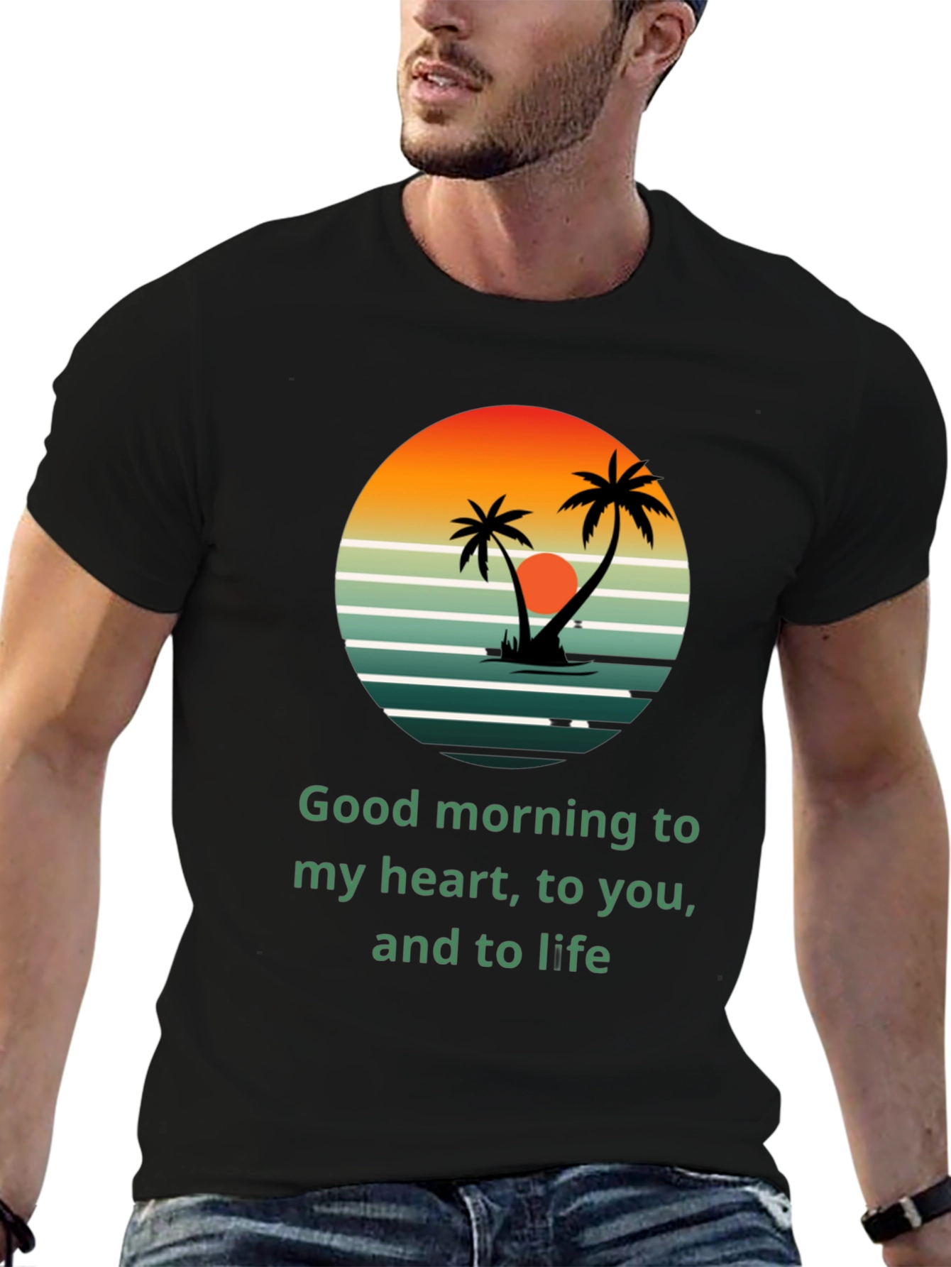 Tropical Sunrise T-Shirt - Good Morning to Life!