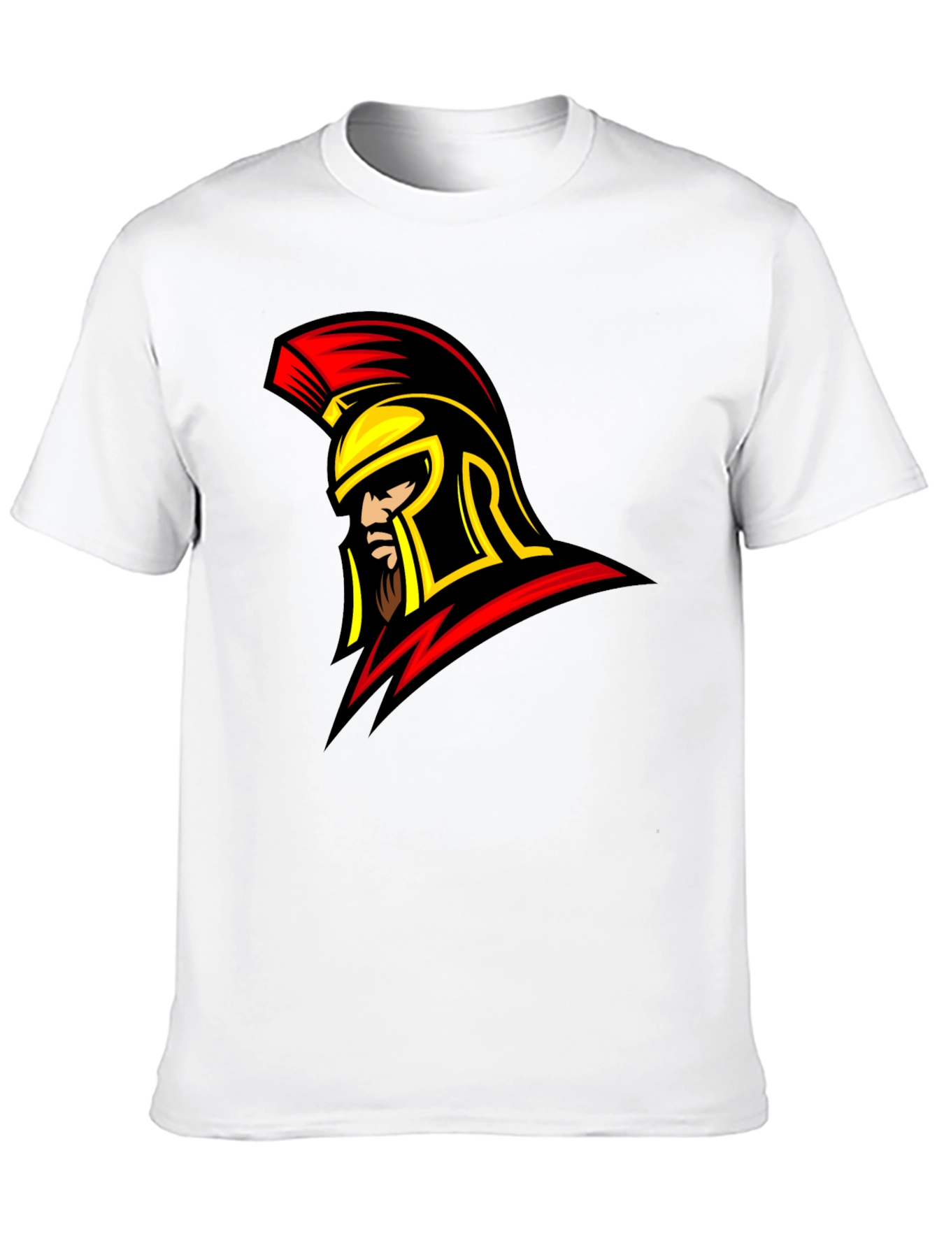 Spartan Warrior Graphic T-Shirt - Bold Black Tee