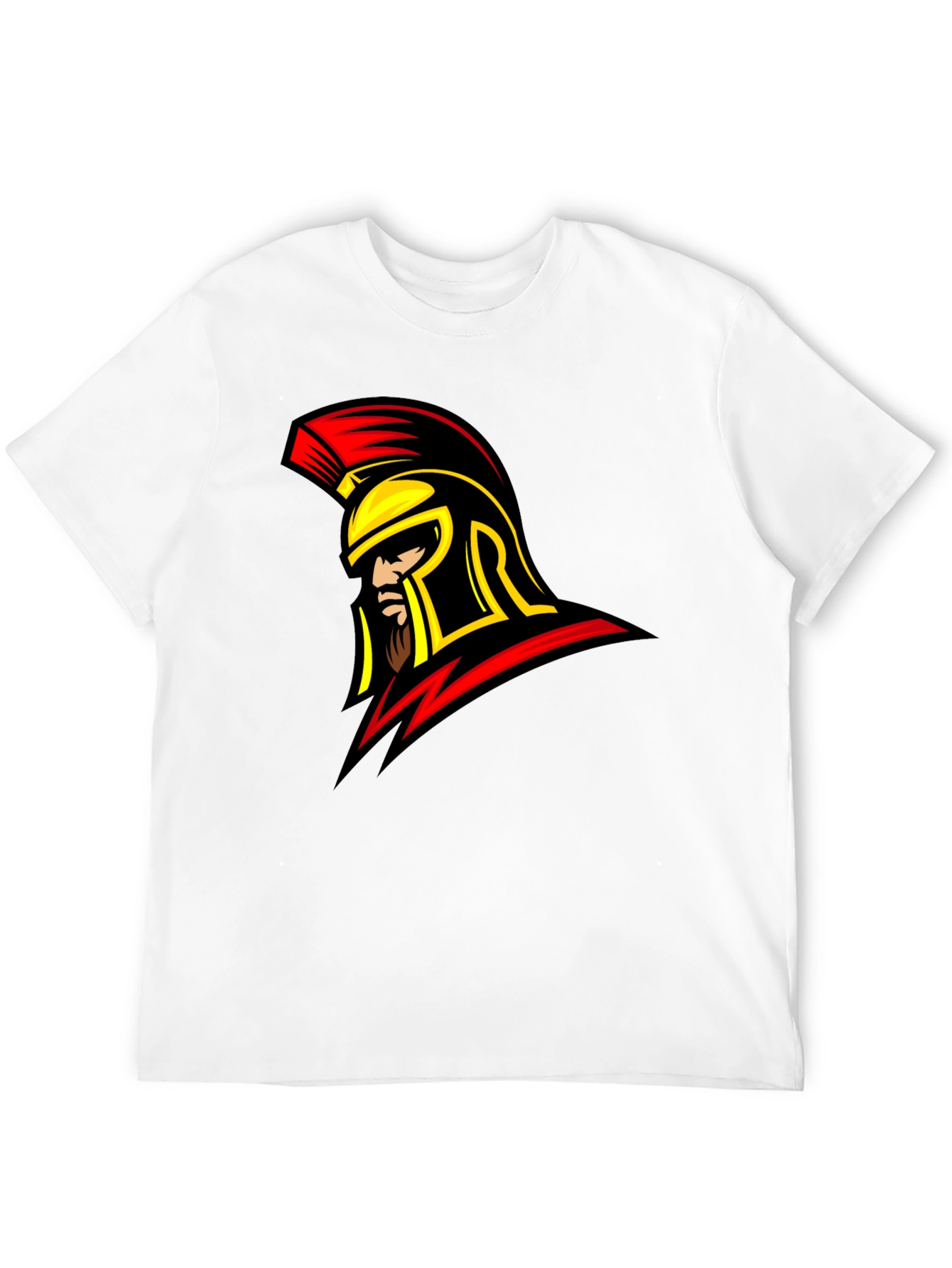 Spartan Warrior Graphic T-Shirt - Bold Black Tee