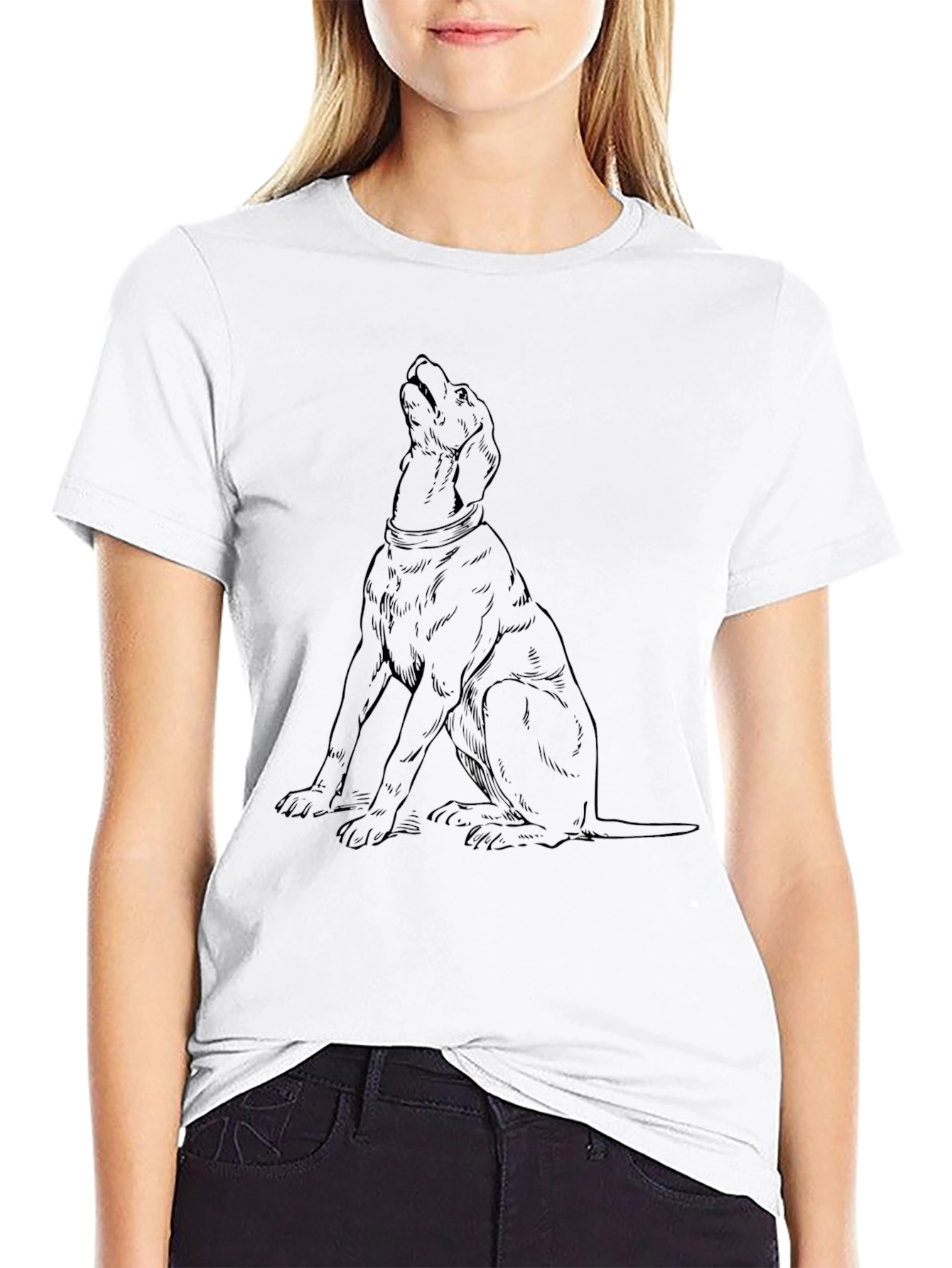 Dog Graphic Tee - Mens Black T-Shirt