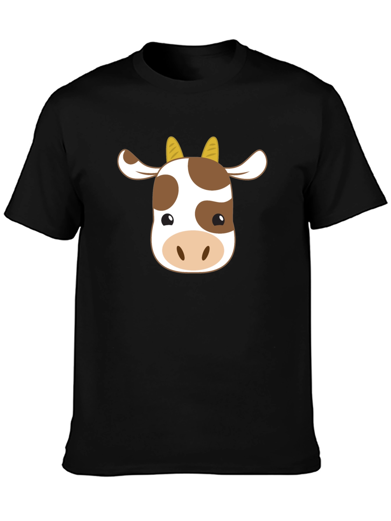Cute Cow Graphic T-Shirt - Unisex Black Tee