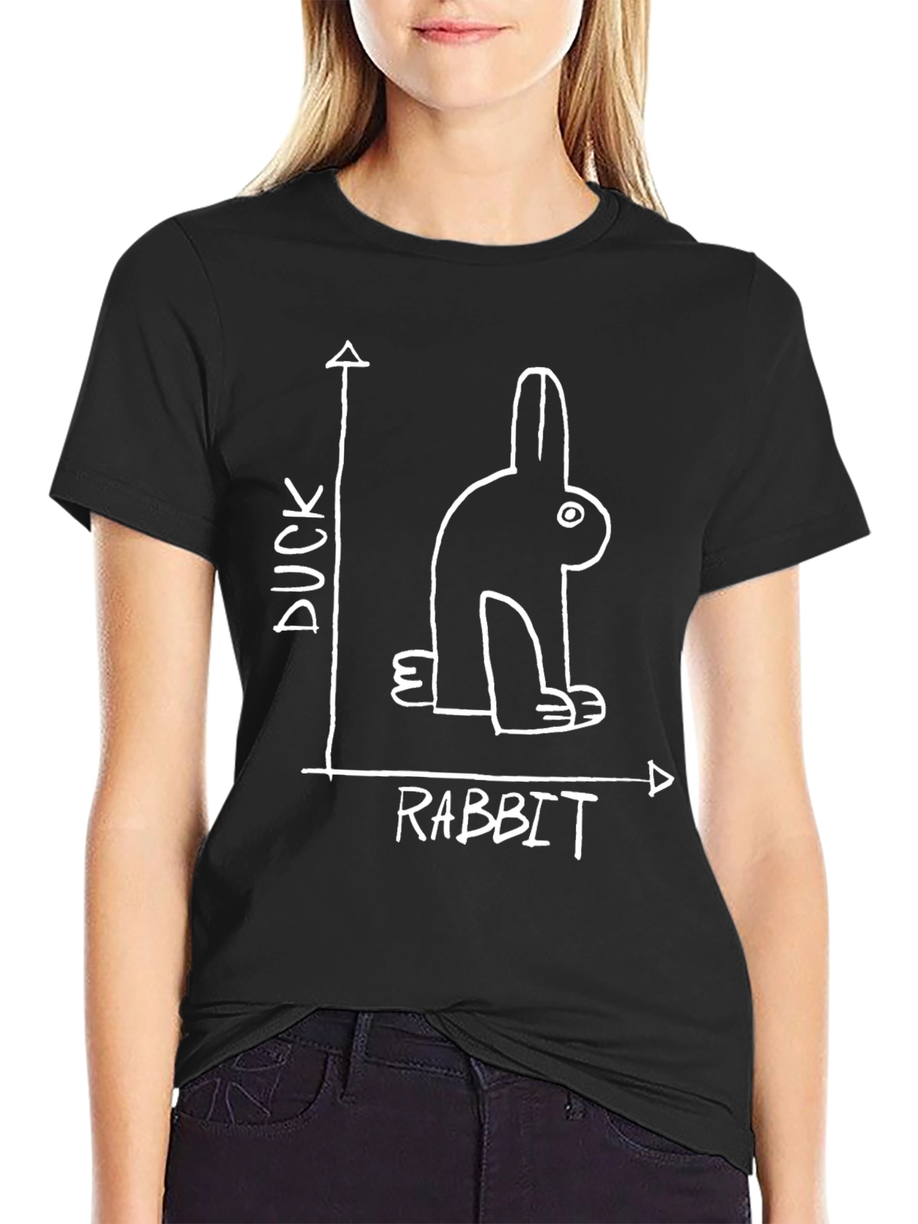Duck or Rabbit Optical Illusion T-Shirt