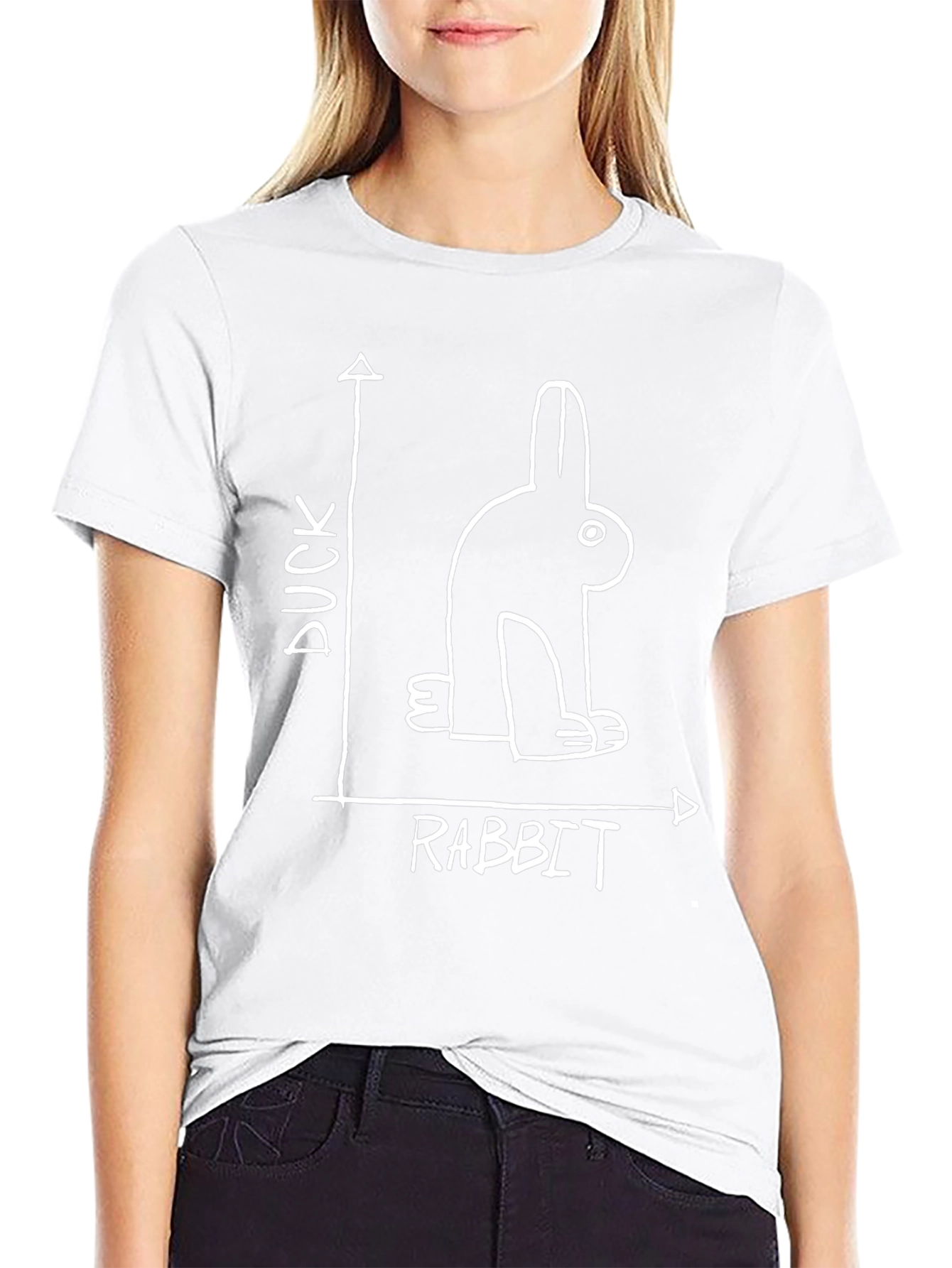 Duck or Rabbit Optical Illusion T-Shirt