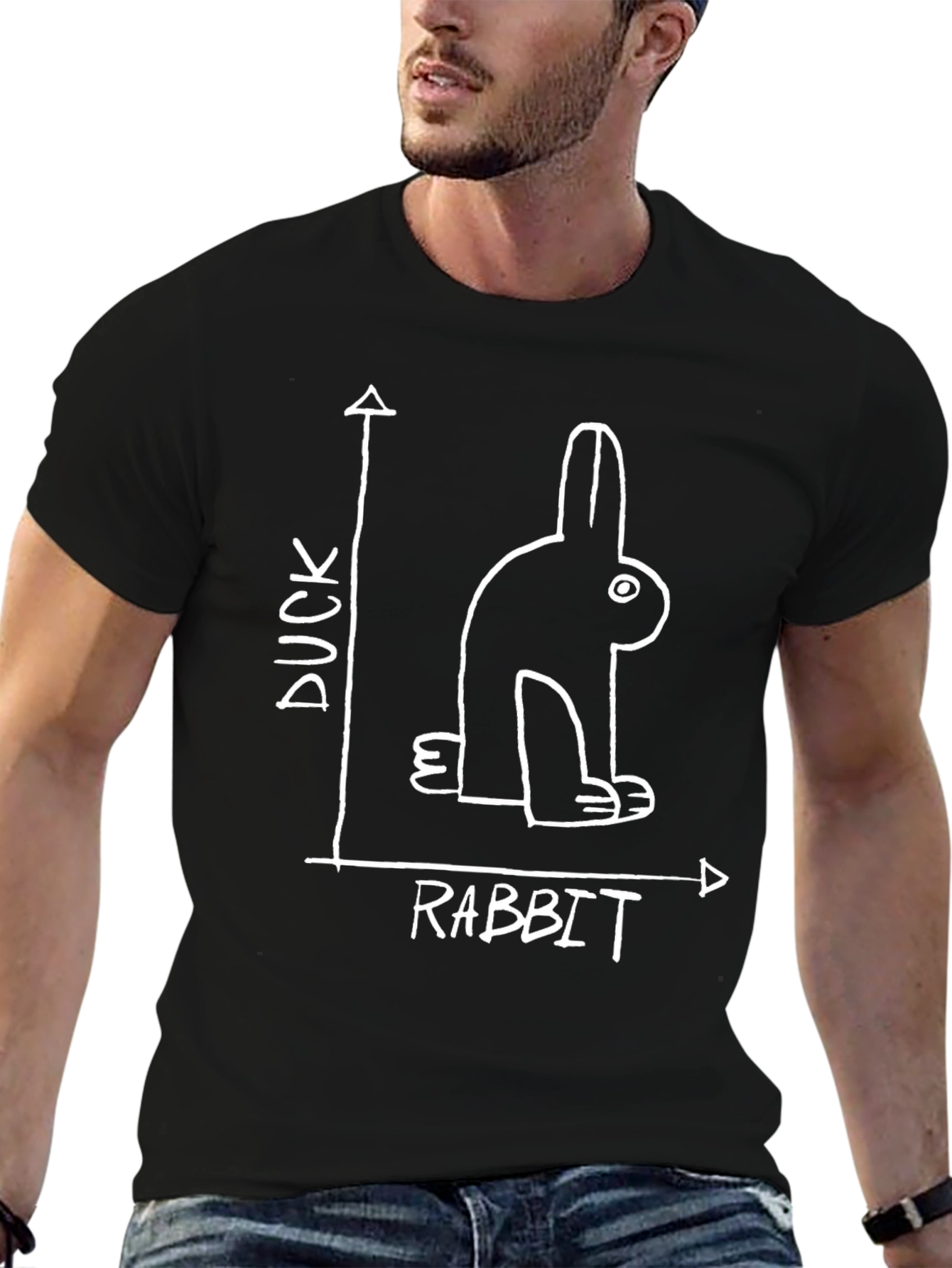 Duck or Rabbit Optical Illusion T-Shirt