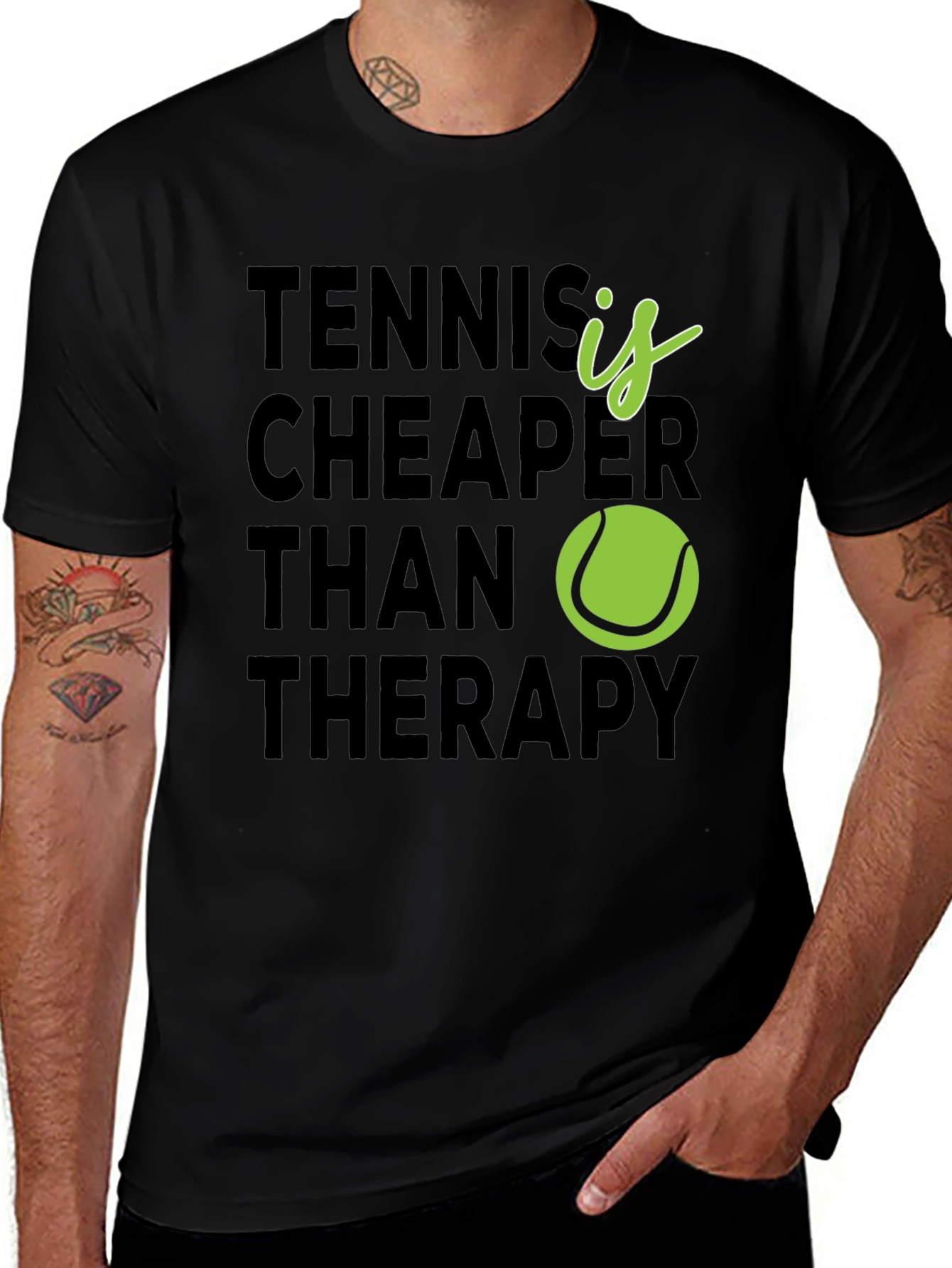 Tennis is Cheaper Than Therapy T-Shirt