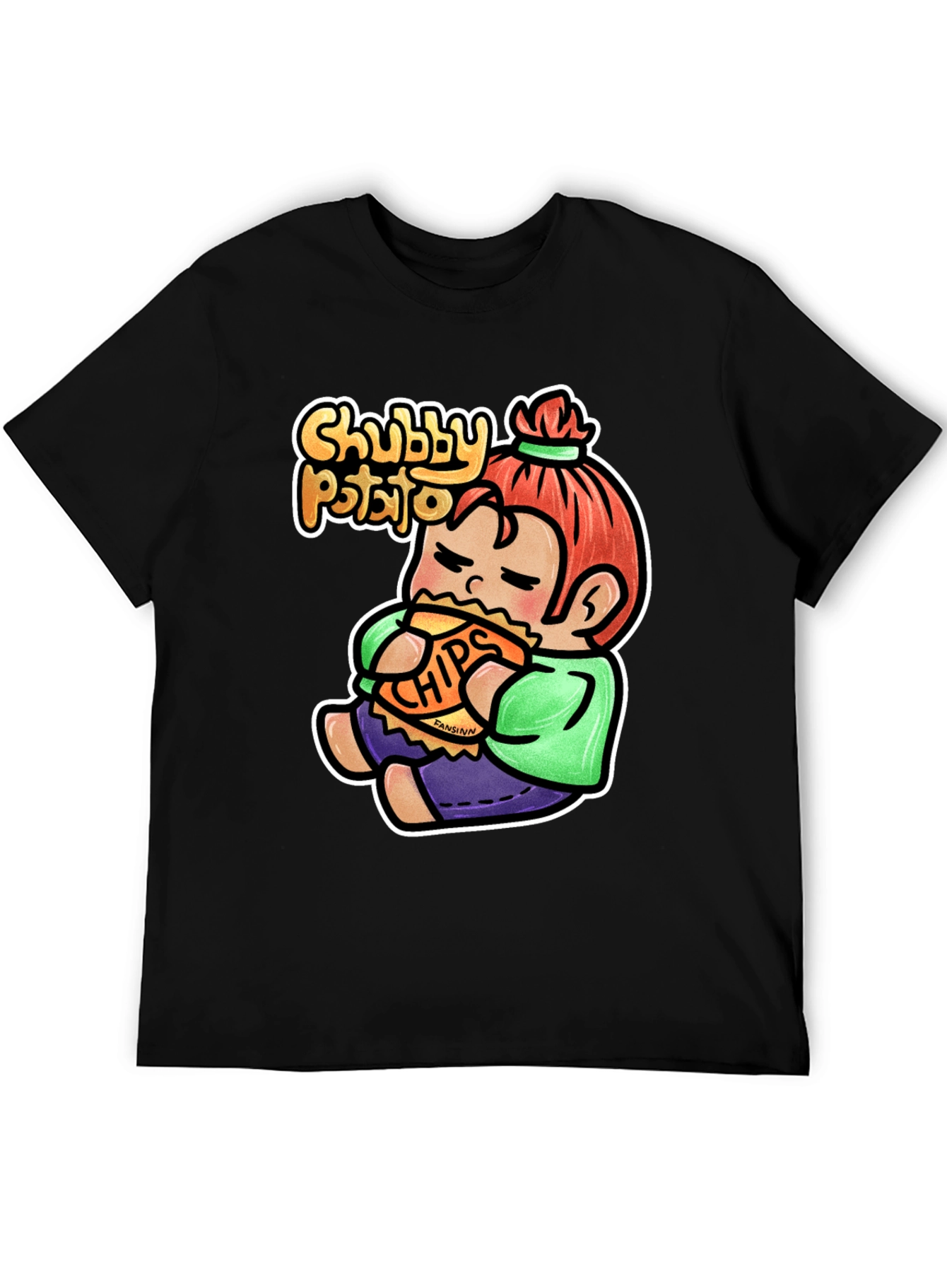 Chubby Potato T-Shirt - Funny Cartoon Graphic Tee