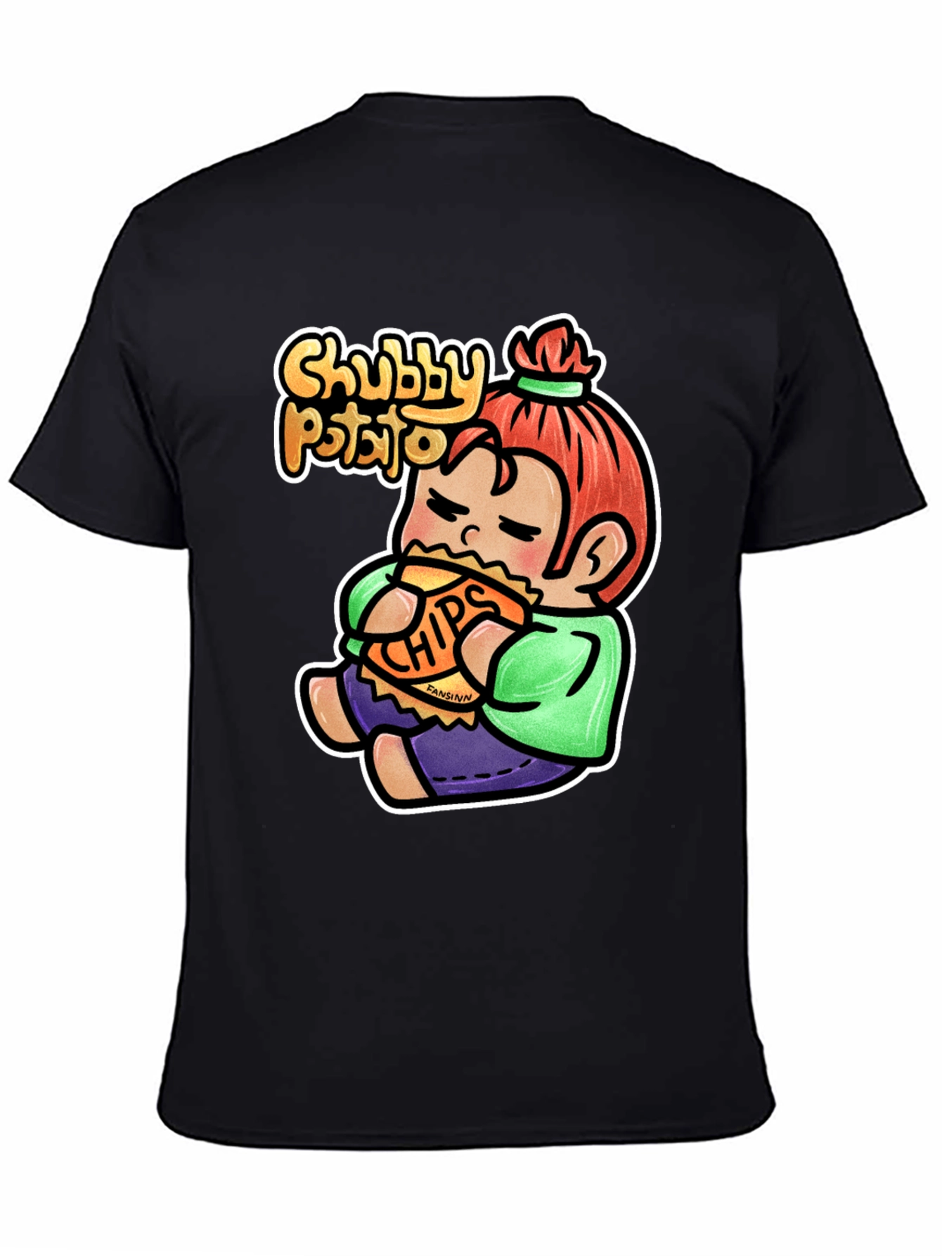 Chubby Potato T-Shirt - Funny Cartoon Graphic Tee