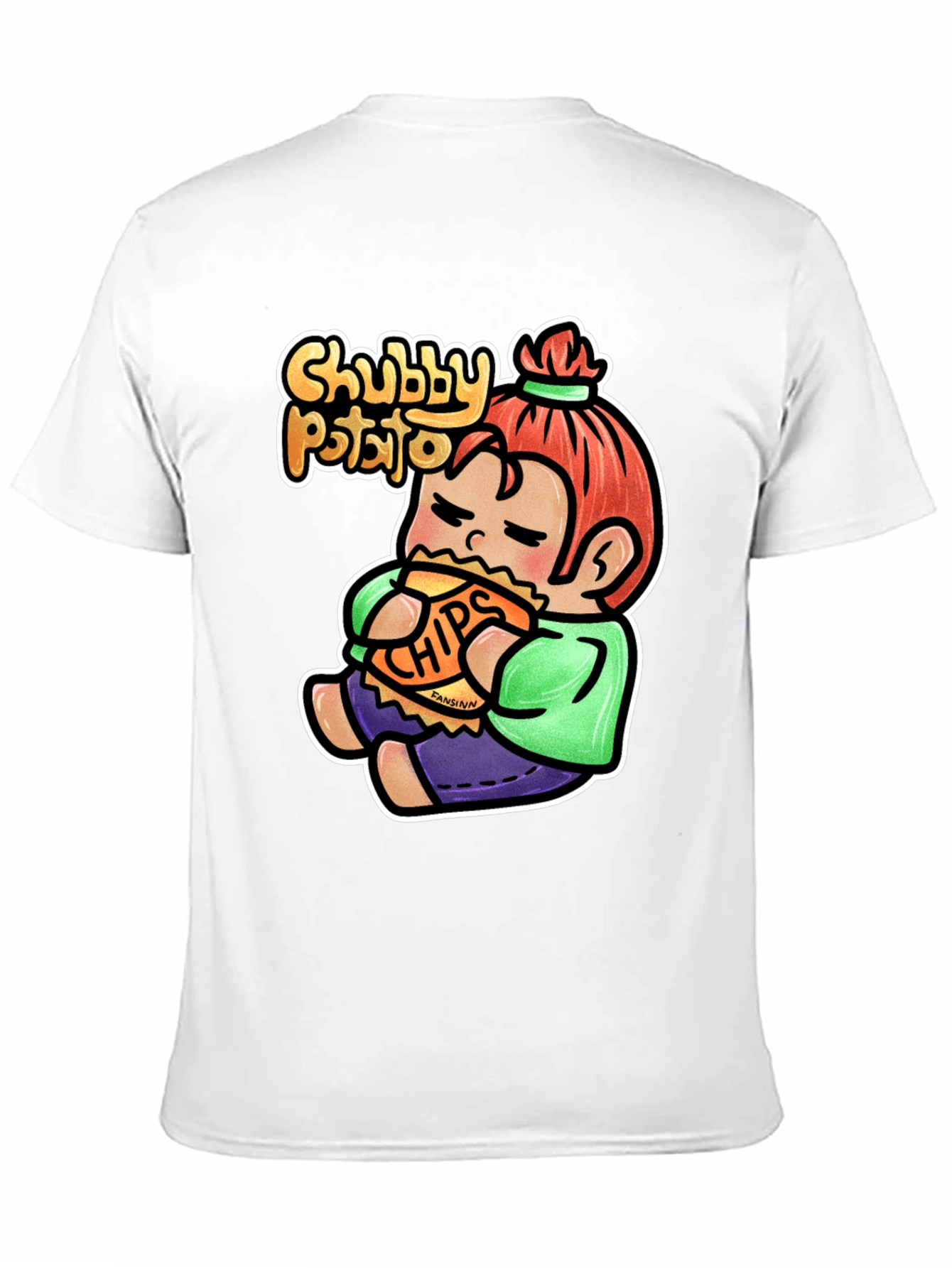 Chubby Potato T-Shirt - Funny Cartoon Graphic Tee