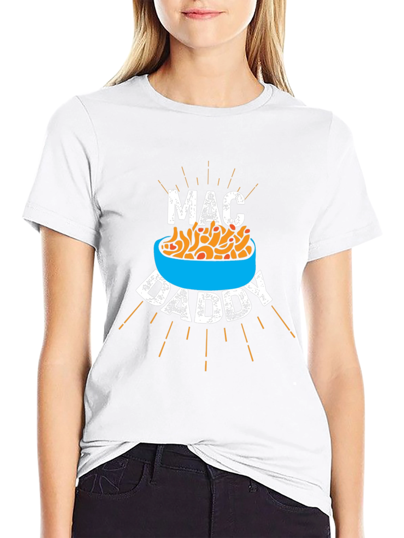 Mac Daddy Graphic Tee - Black Cotton Blend T-Shirt