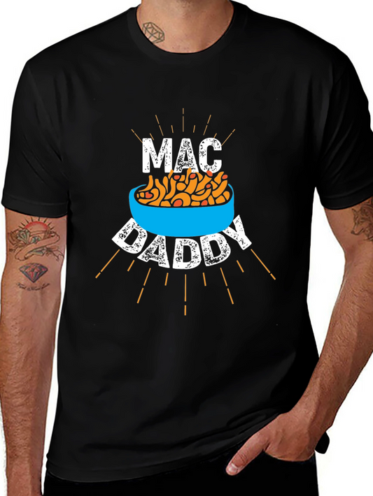 Mac Daddy Graphic Tee - Black Cotton Blend T-Shirt