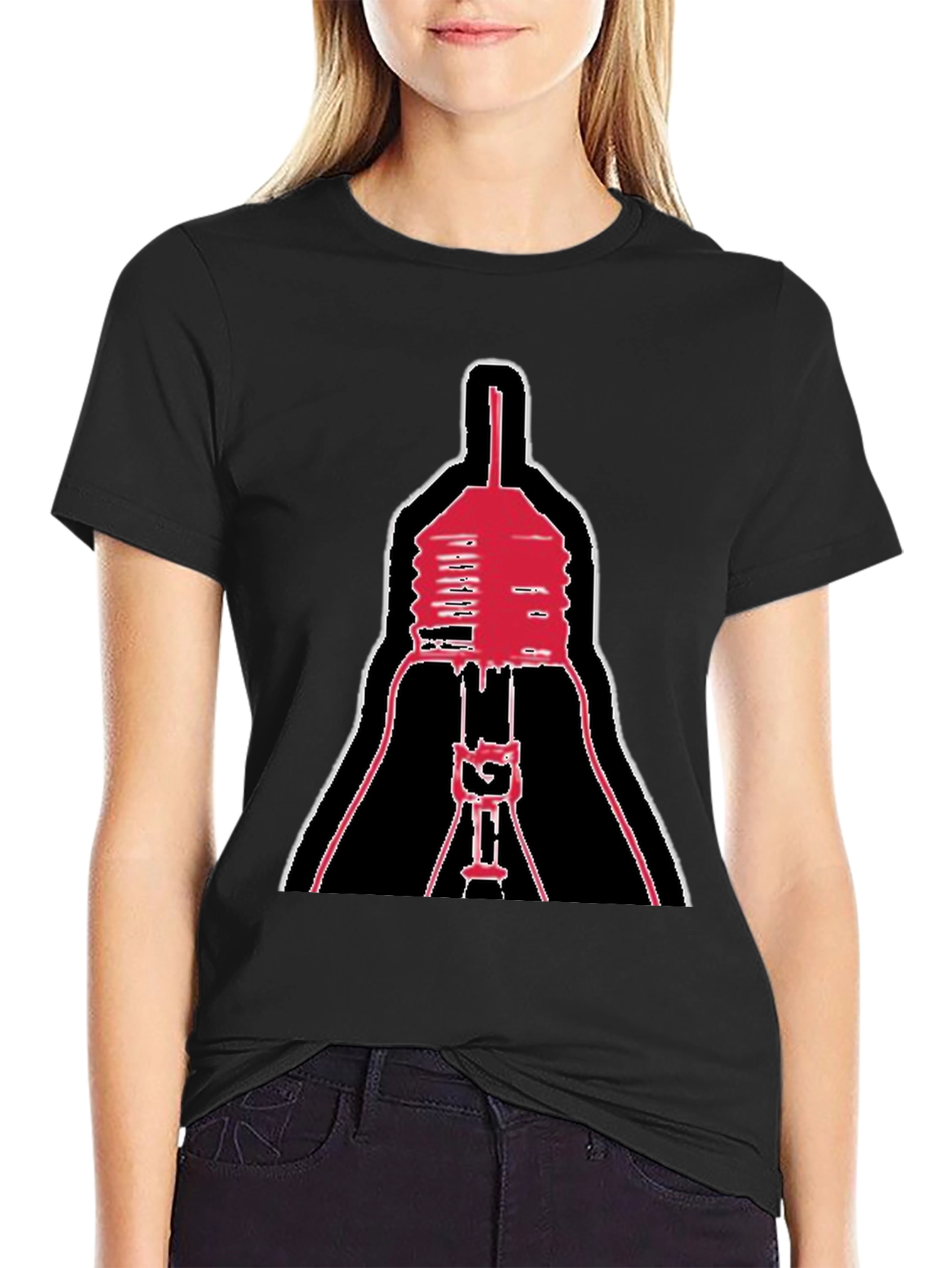 Abstract Lightbulb Graphic T-Shirt