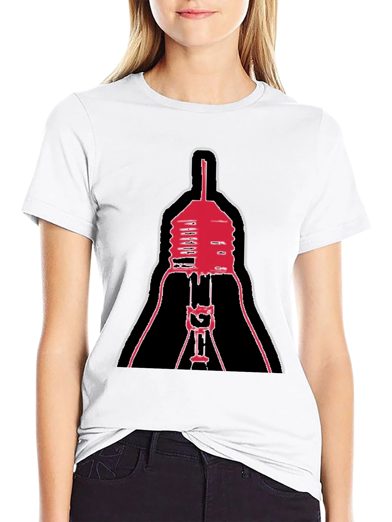 Abstract Lightbulb Graphic T-Shirt