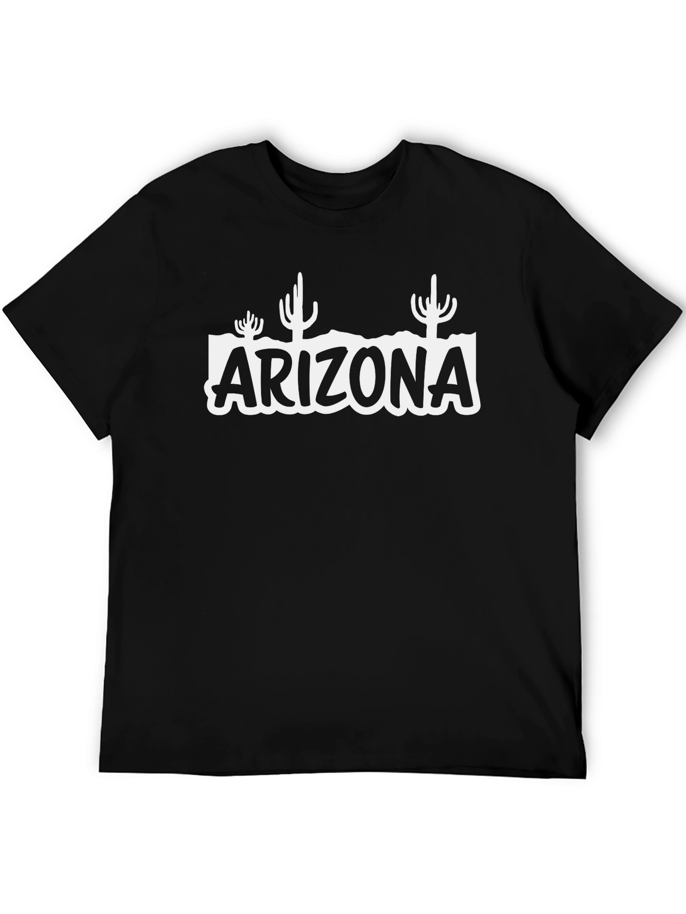 Arizona Desert Graphic T-Shirt - Black Crew Neck