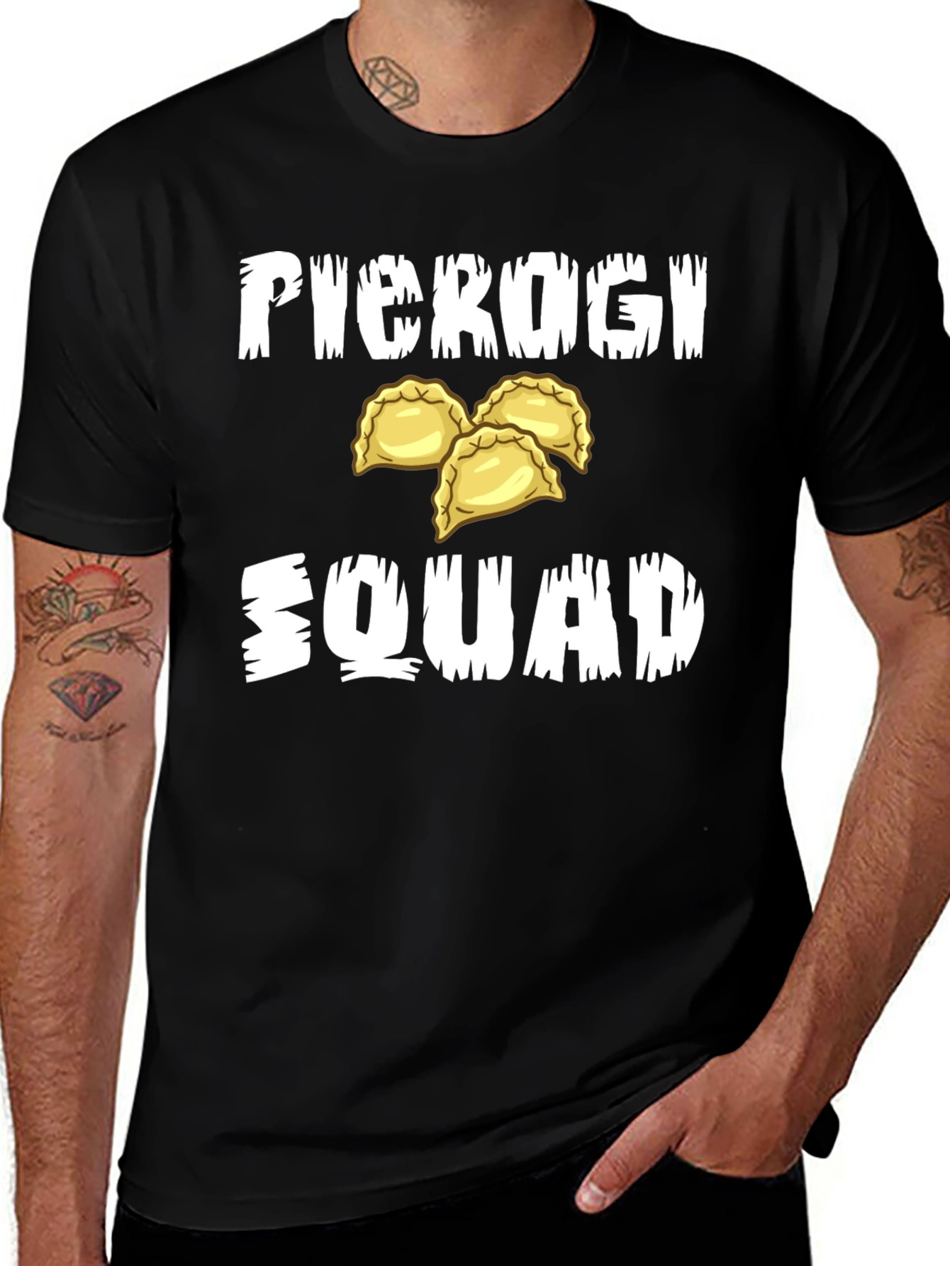 Pierogi Squad Black T-Shirt