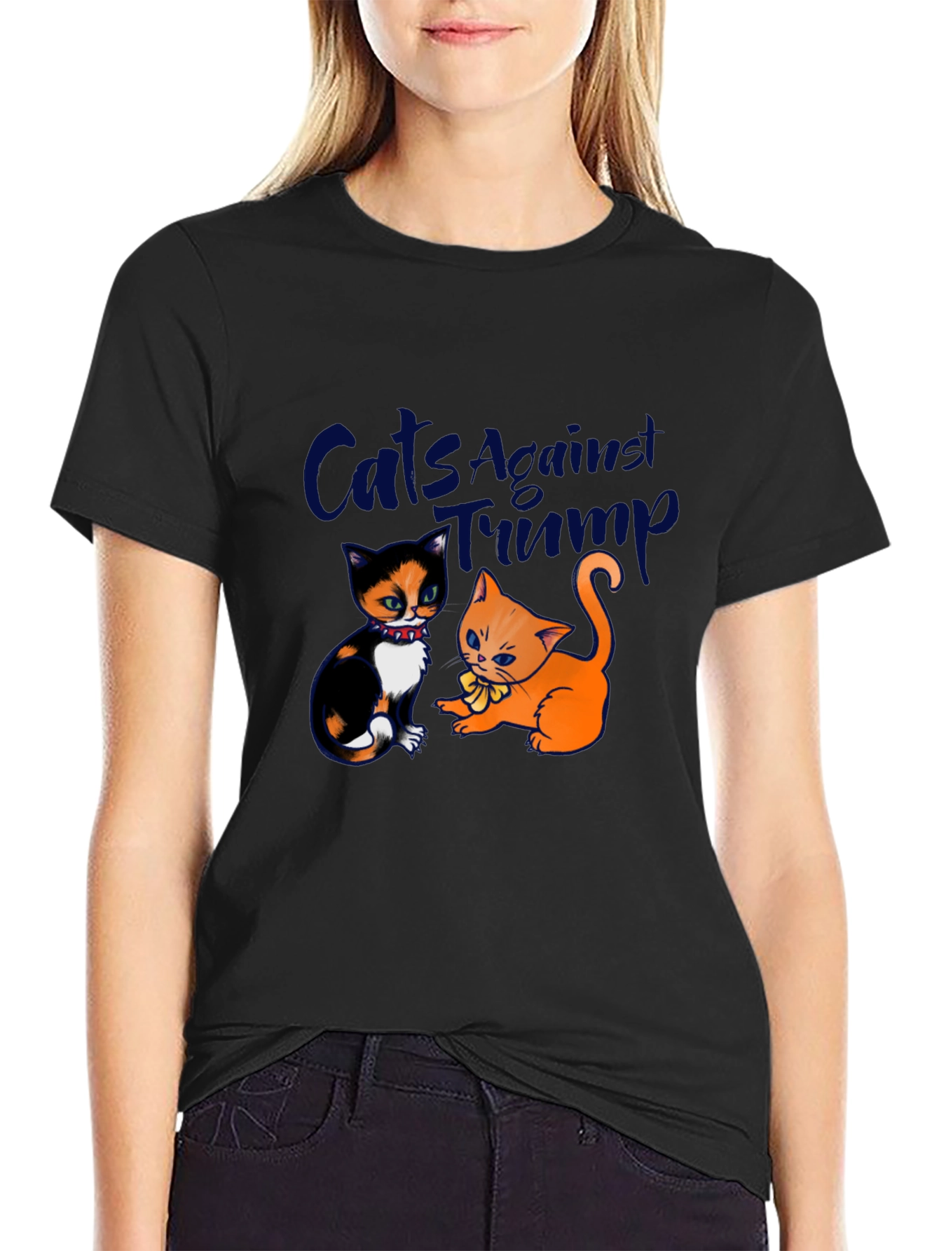 Cats Against Trump Novelty Graphic Tee