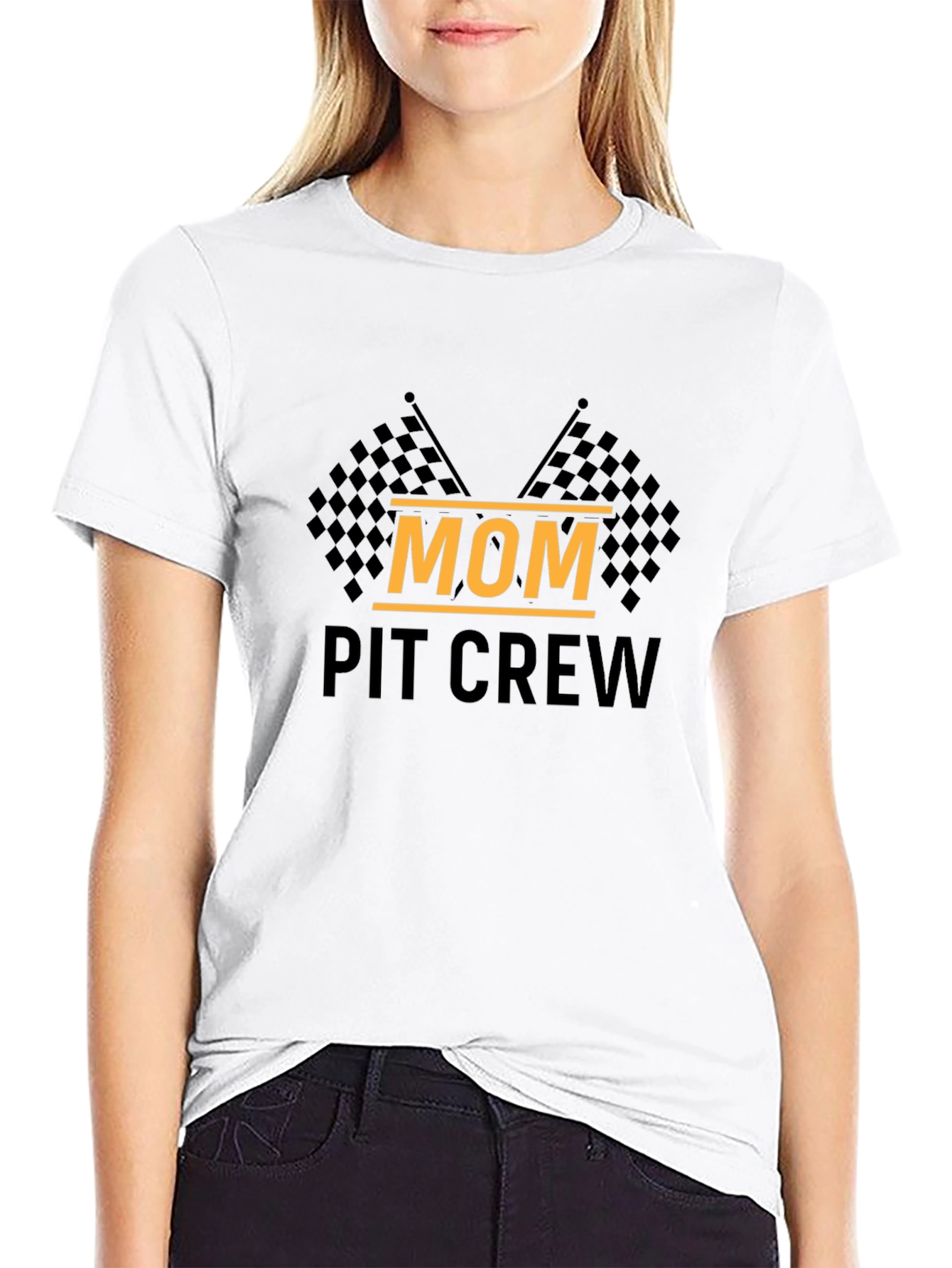 Mom Pit Crew Graphic Tee
