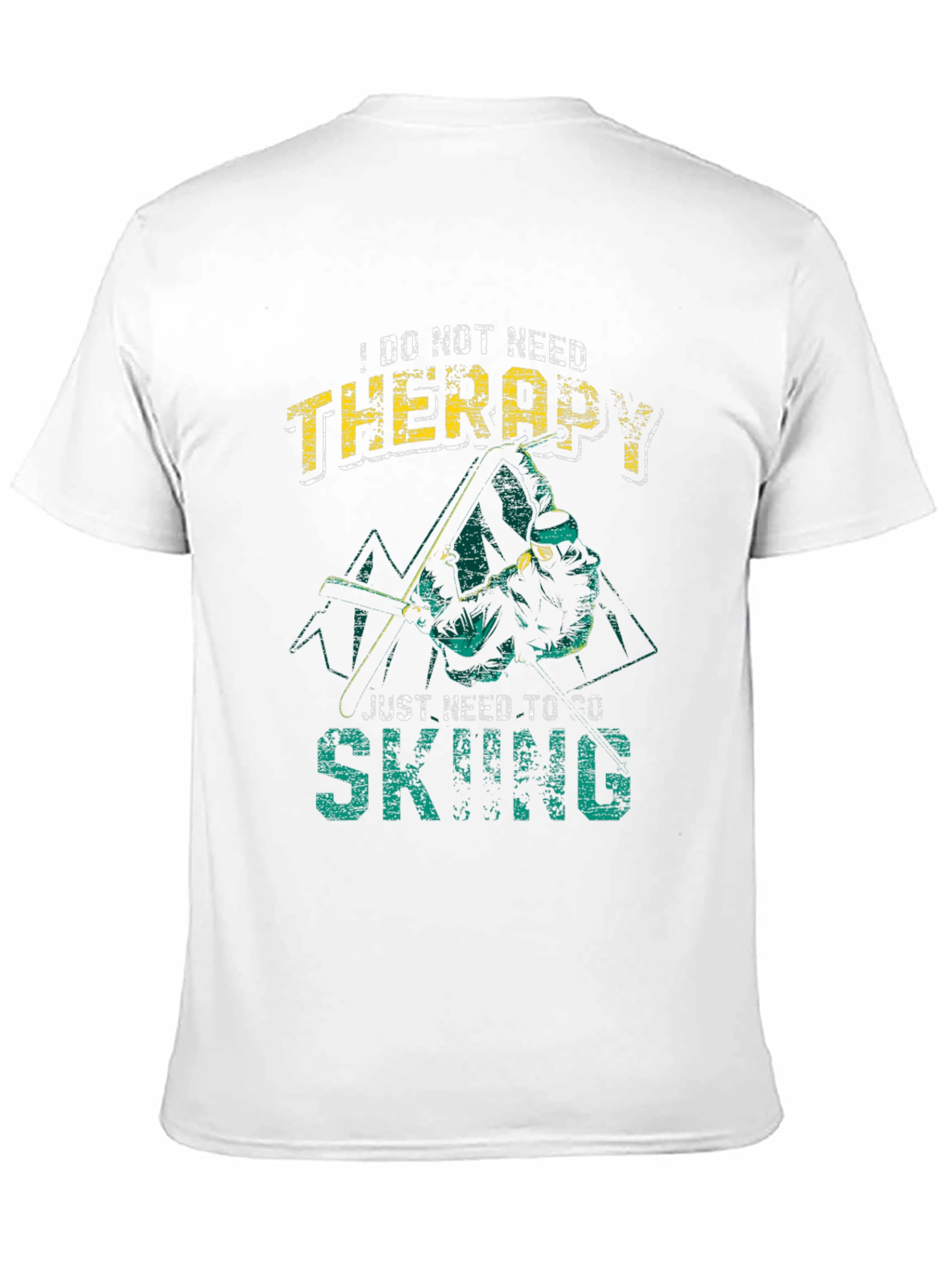 Skiing Therapy Graphic T-Shirt
