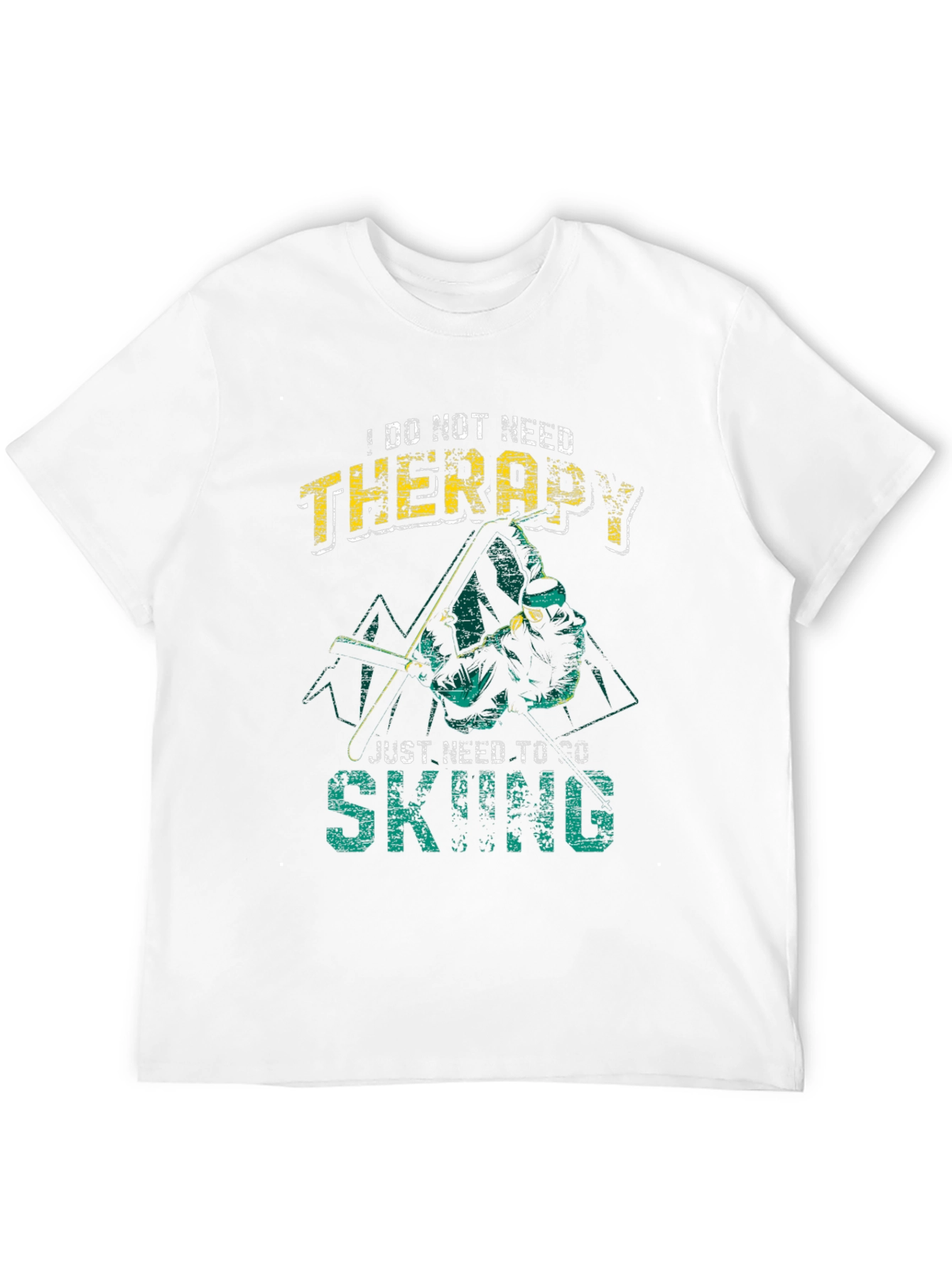 Skiing Therapy Graphic T-Shirt