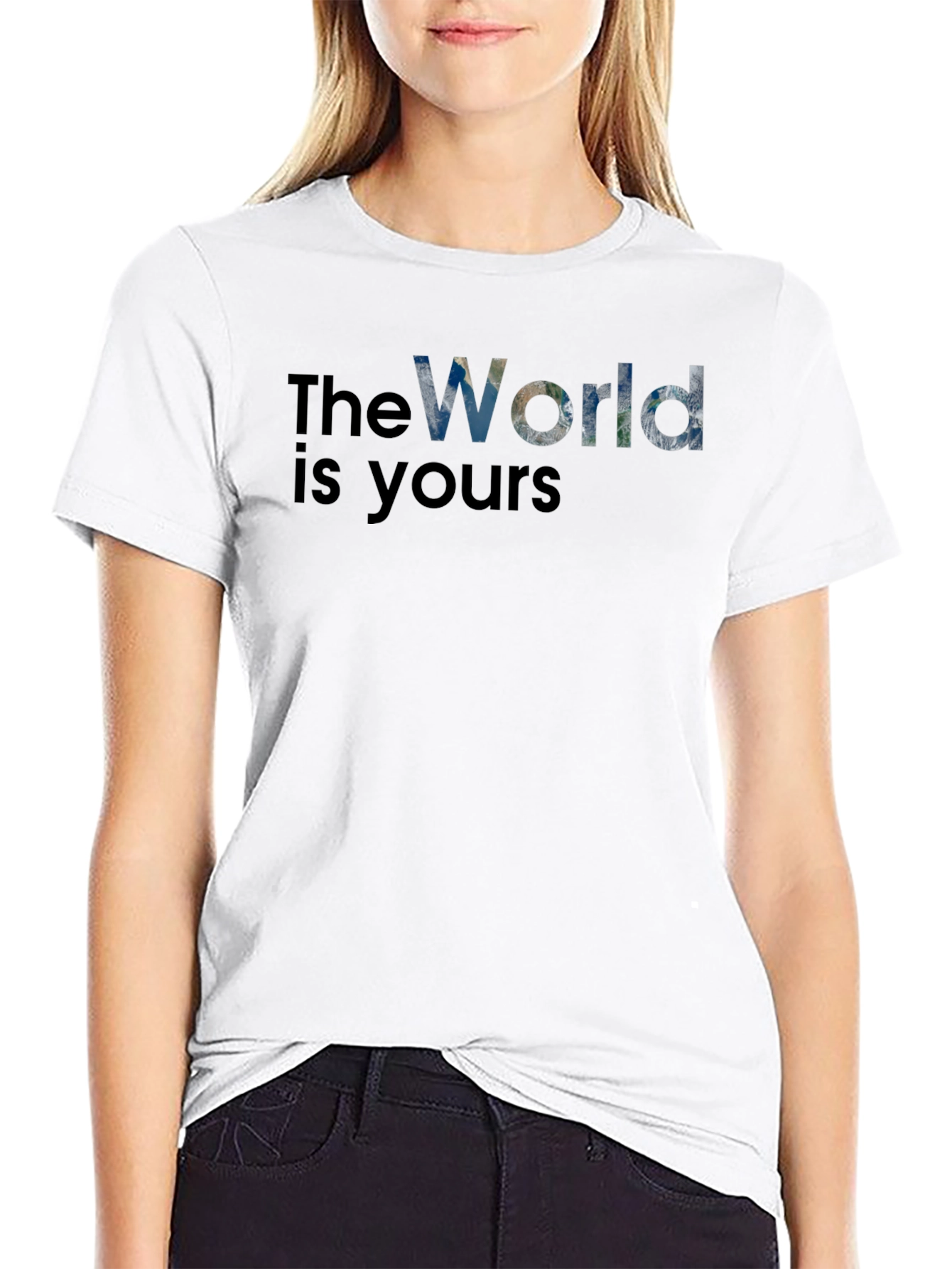 The World Is Yours Graphic T-Shirt - Black