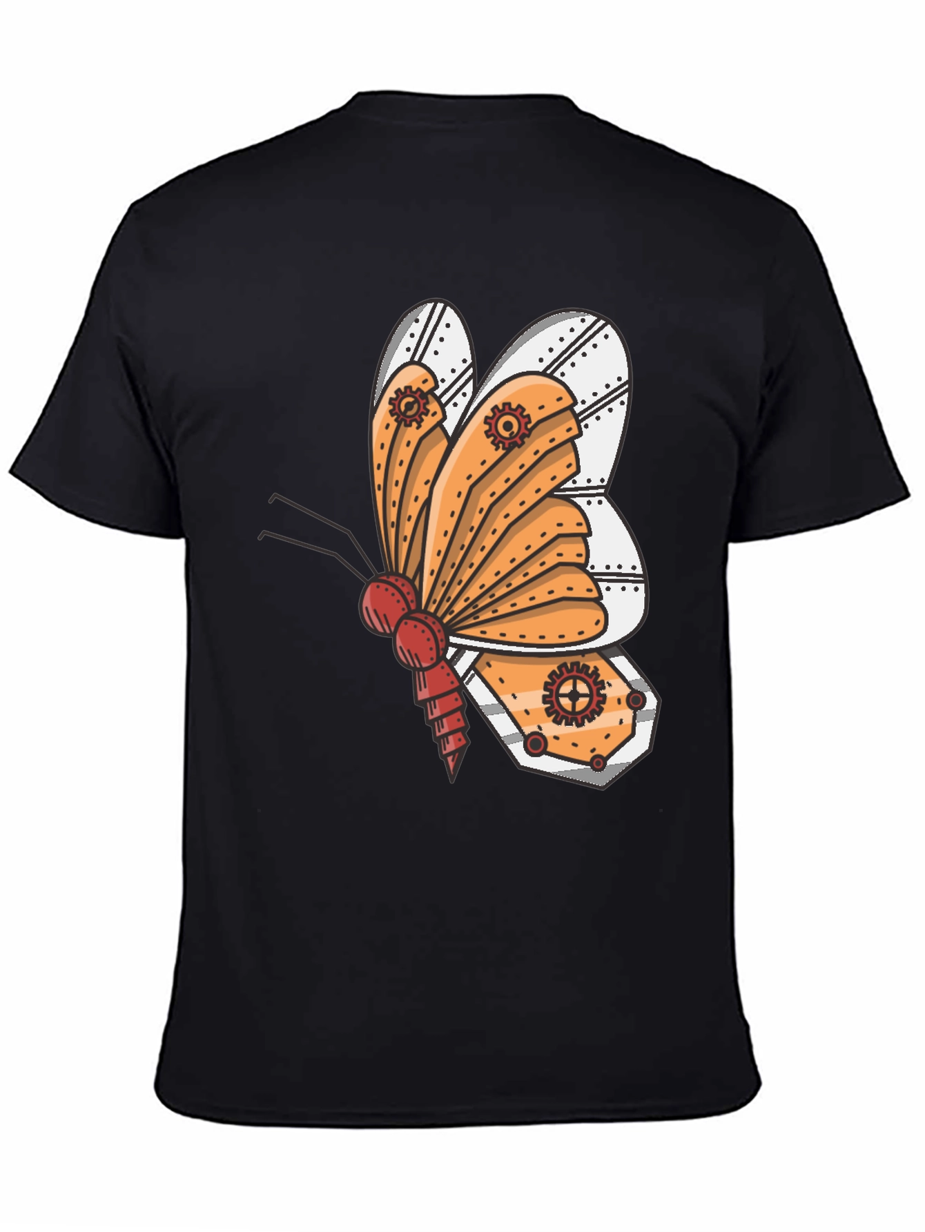 Steampunk Butterfly Graphic Tee - Unique Design!