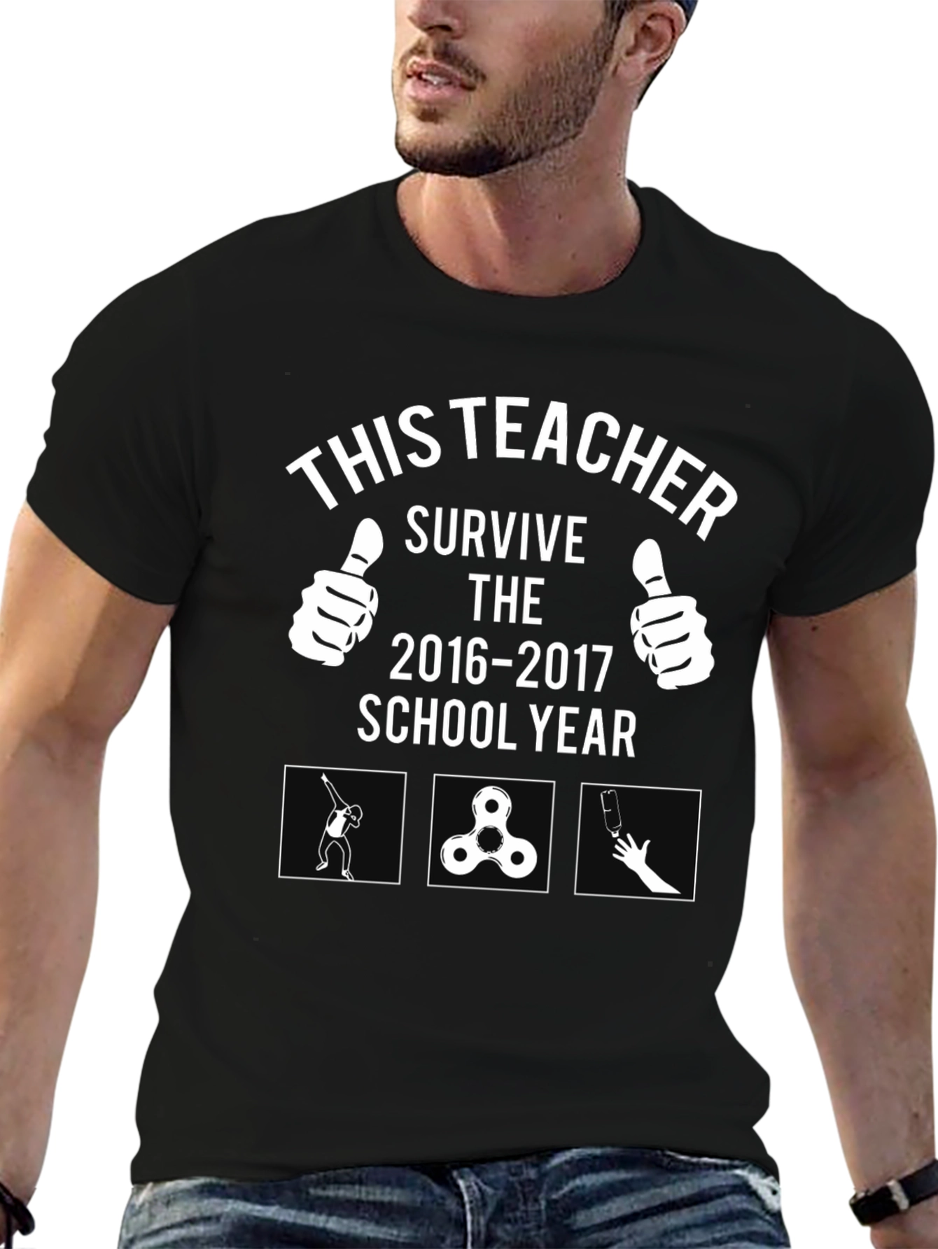 Funny Teacher Survive 2016-2017 School Year T-Shirt