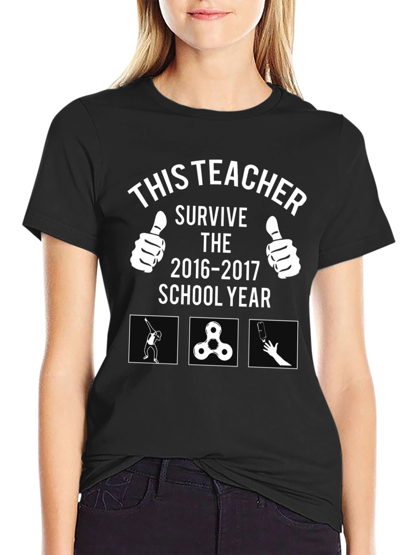 Funny Teacher Survive 2016-2017 School Year T-Shirt