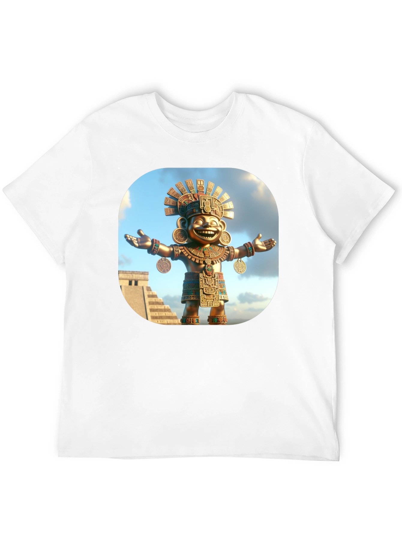 Aztec God T-Shirt - Black