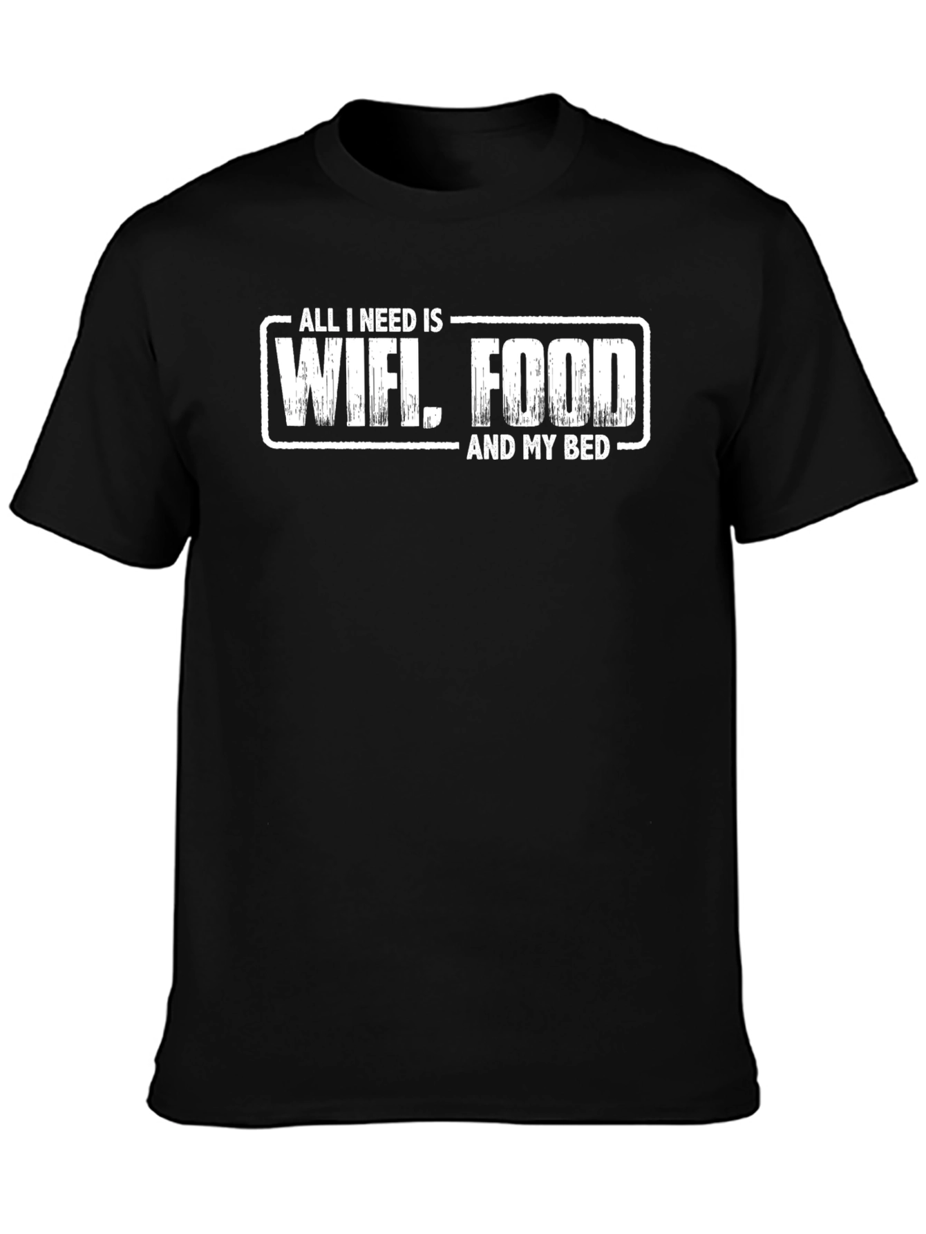 Wifi Food Bed T-Shirt - Funny Comfort Tee