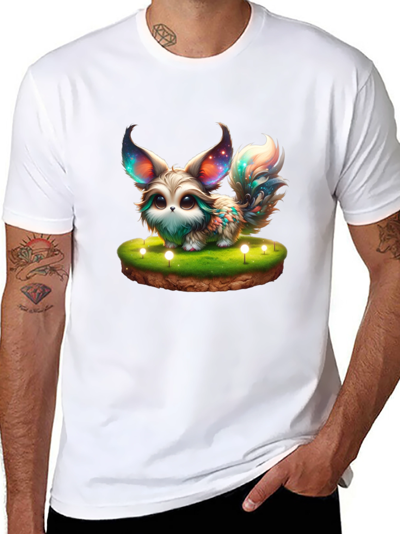 Cosmic Fennec Fox Graphic Tee - Unique Design