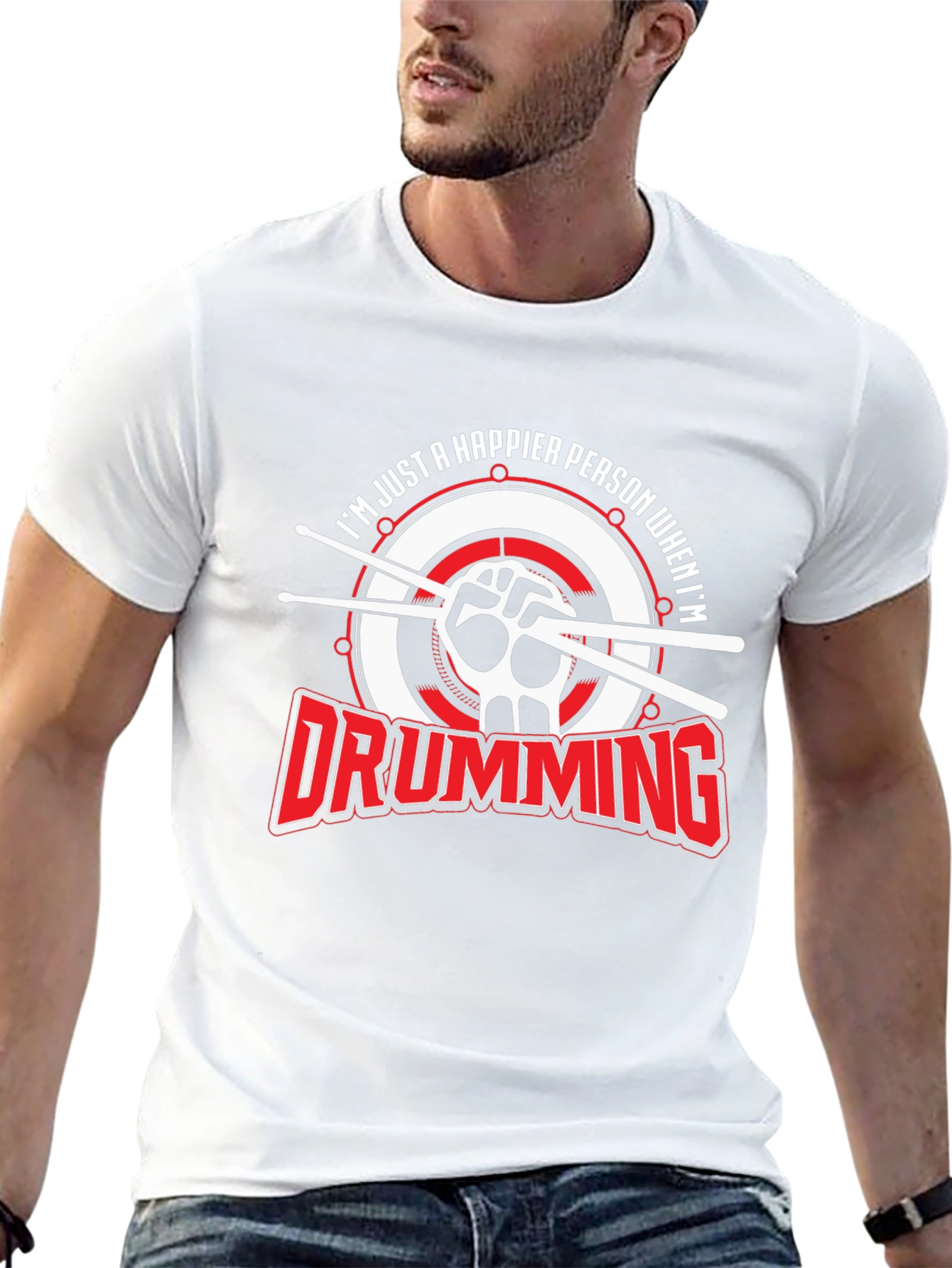 Drumming Makes Me Happy T-Shirt