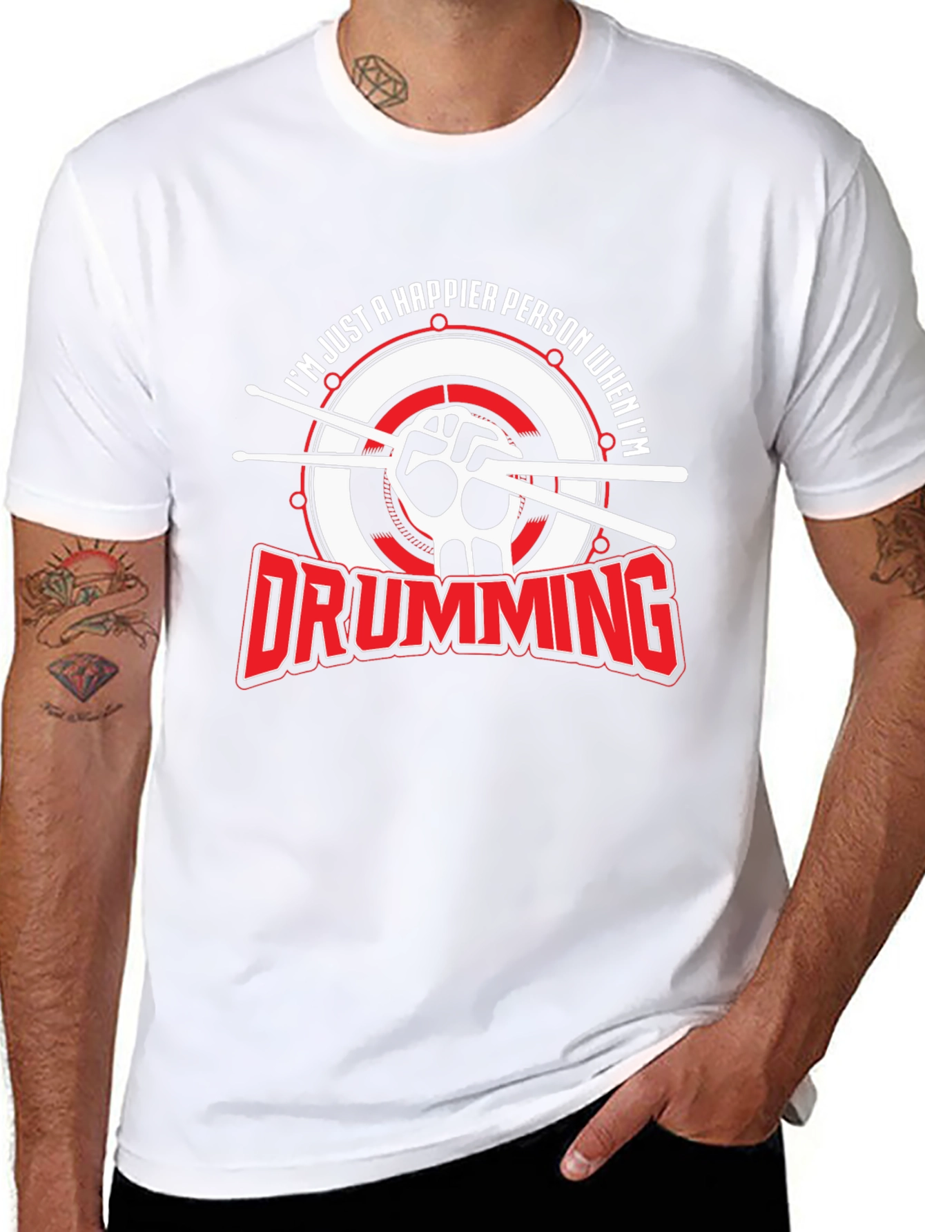 Drumming Makes Me Happy T-Shirt