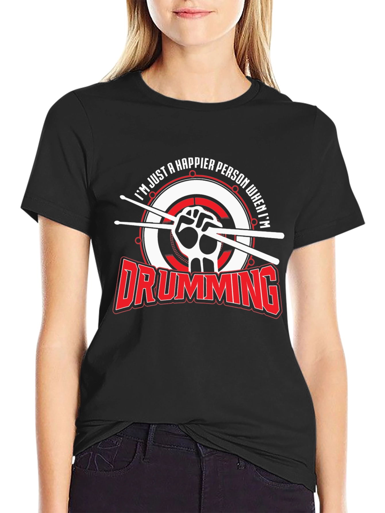 Drumming Makes Me Happy T-Shirt