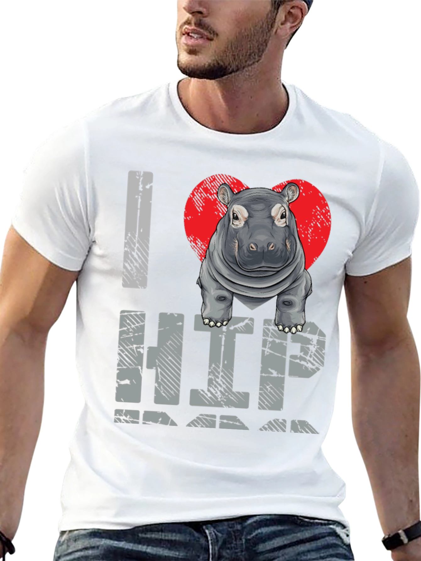 I Heart Hippo T-Shirt - Unisex Graphic Tee