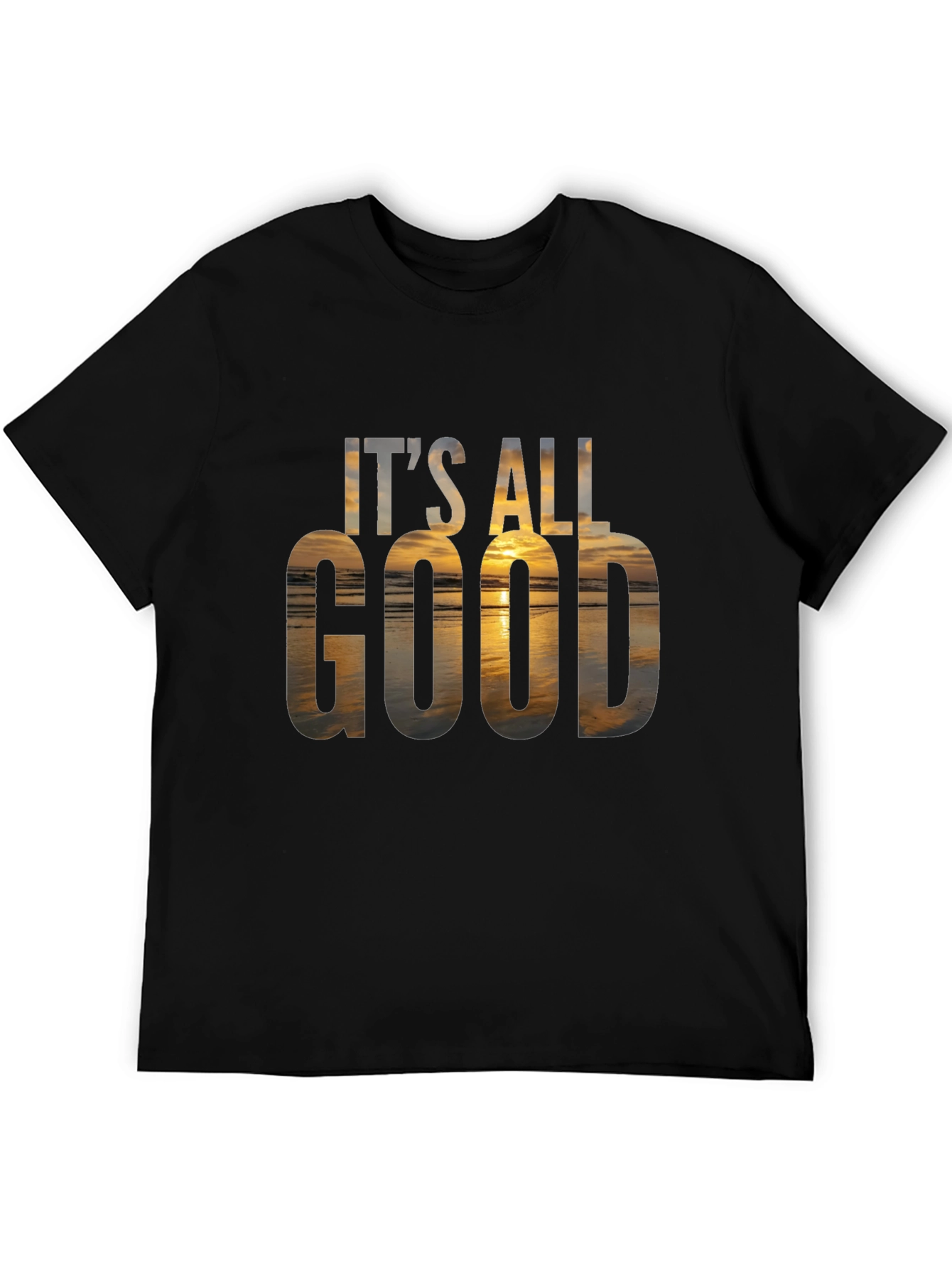 Its All Good Graphic Tee - Beach Sunset T-Shirt