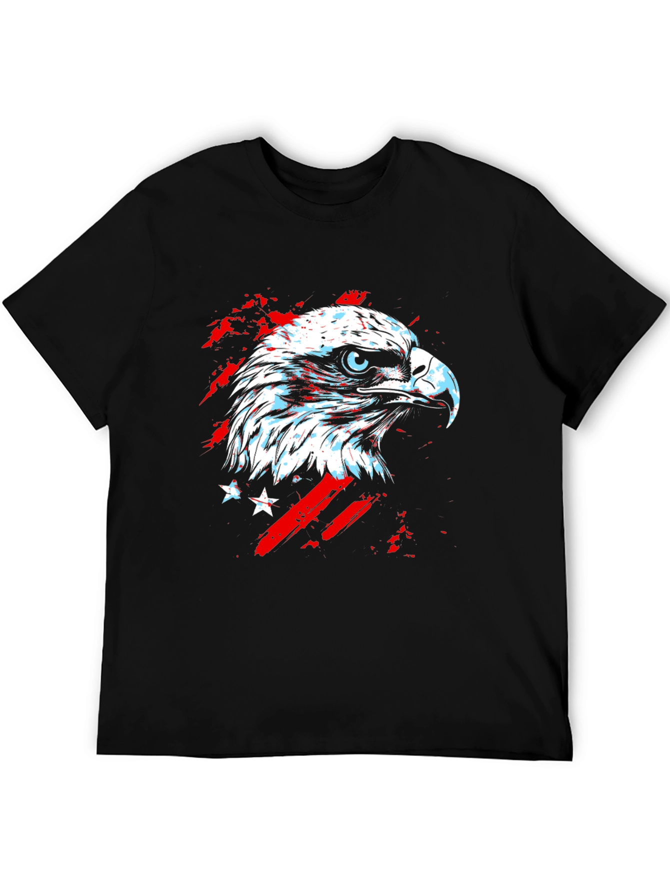American Eagle Graphic Print Black T-Shirt